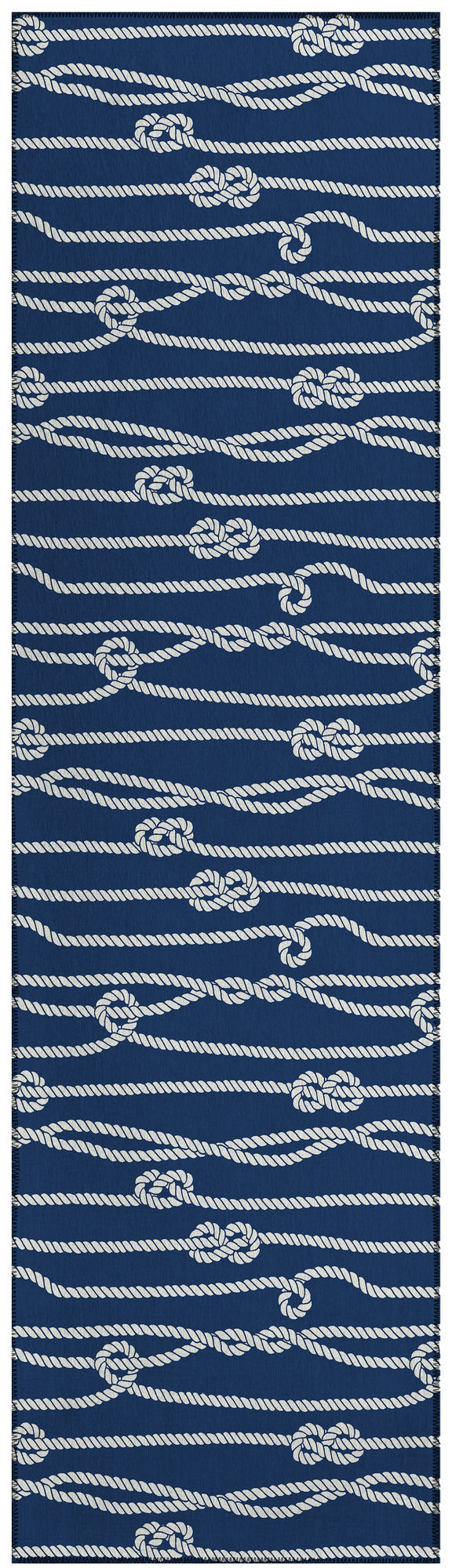 Indoor/Outdoor Harbor HA7 Navy Washable 2'3" x 7'6" Runner Rug