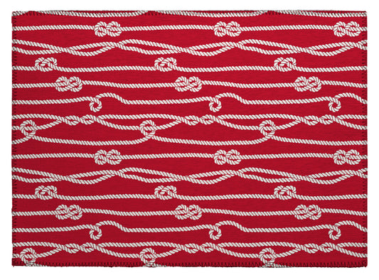 Indoor/Outdoor Harbor HA7 Red Washable 1'8" x 2'6" Rug