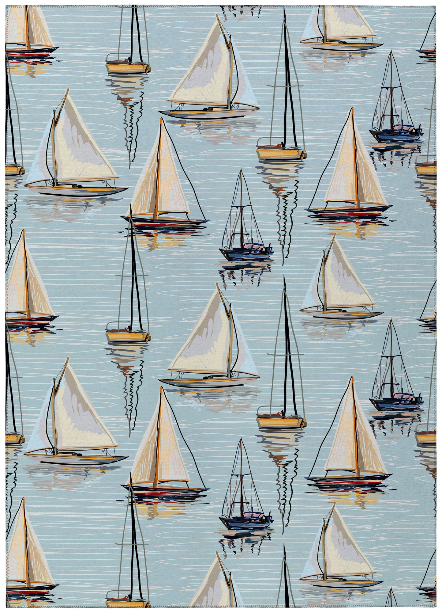Indoor/Outdoor Harbor HA8 Teal Washable 10' x 14' Rug