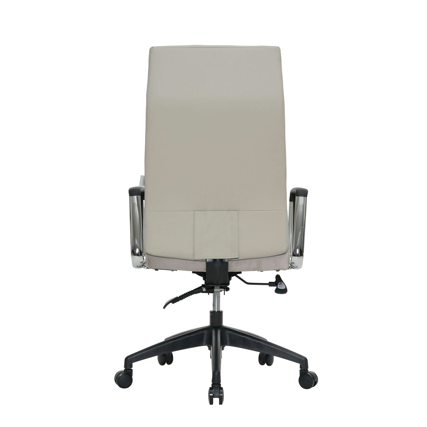 LeisureMod Hilton Modern High-Back Leather Office Chair, Tan