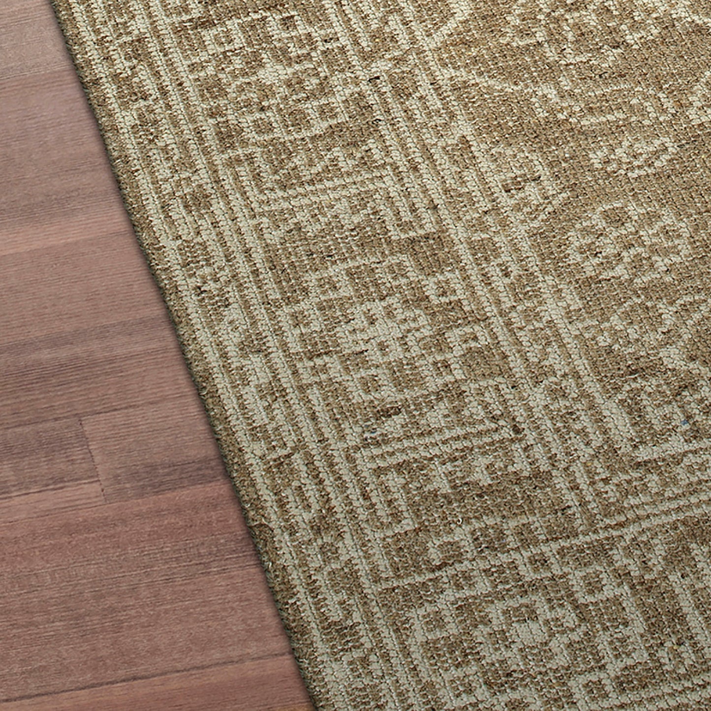 Kaleen Herrera Collection Light Khaki Throw Rug 2' x 3'