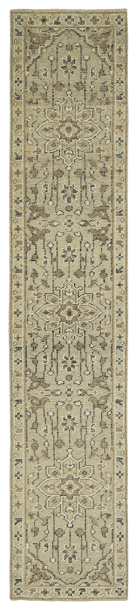 Kaleen Herrera Collection Light Sand Throw Rug 3' x 5'