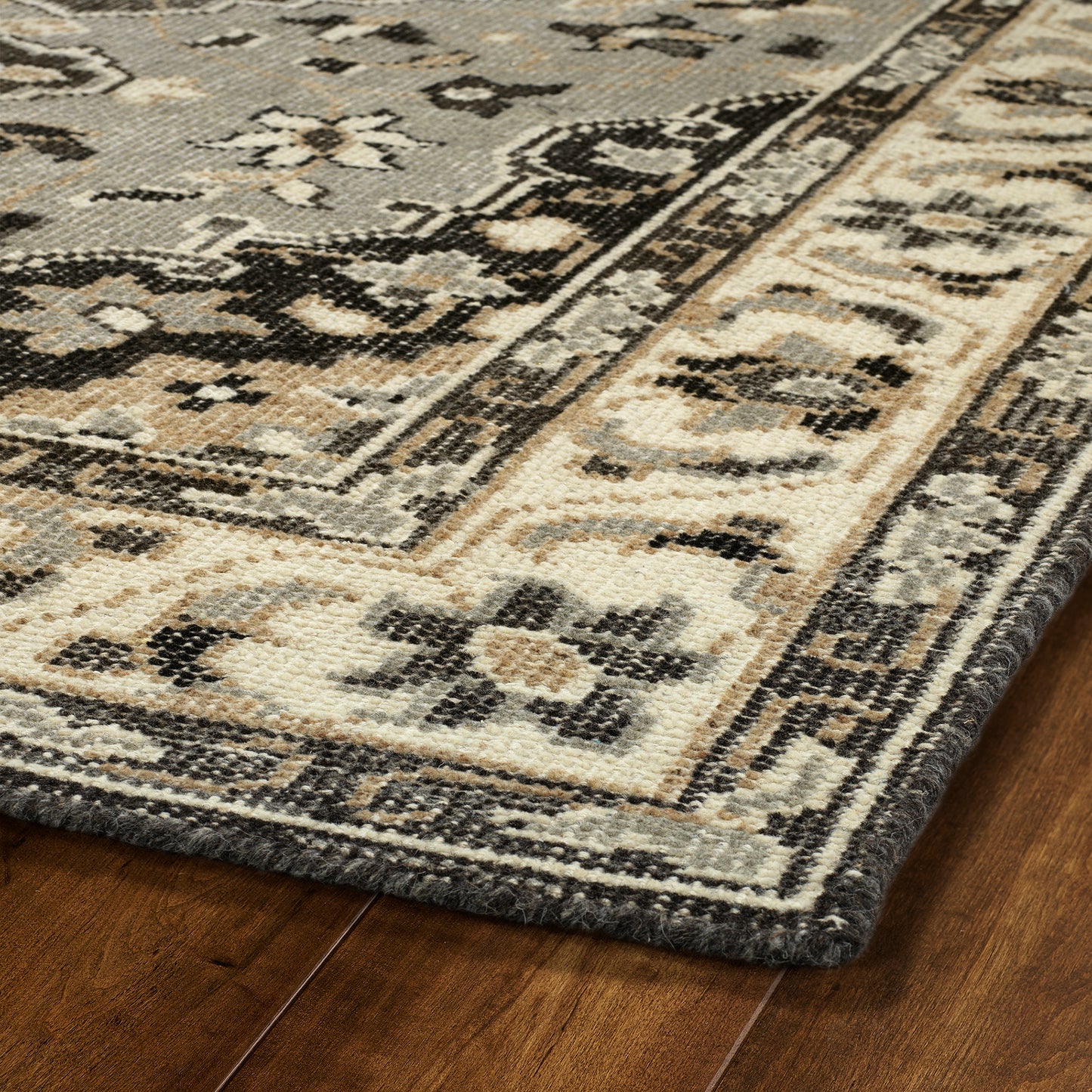Kaleen Herrera Collection Gray Charcoal Area Rug 8' x 10'
