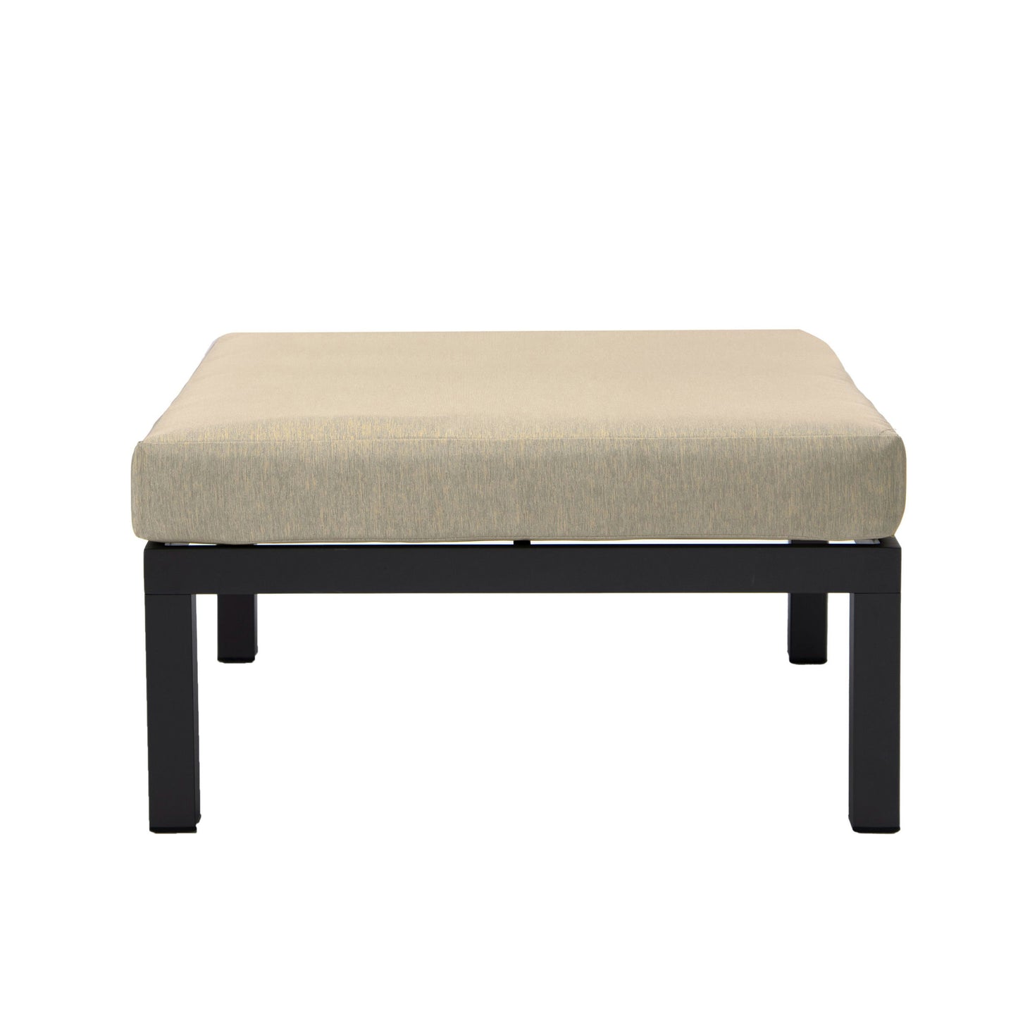 LeisureMod Hamilton 6-Piece Patio Conversation Set With Cushions - Beige