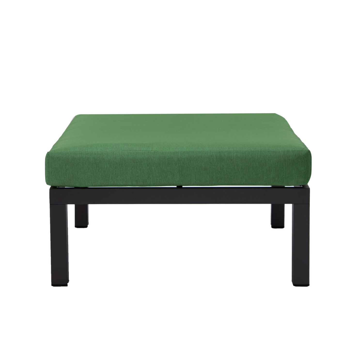 LeisureMod Hamilton 7-Piece Conversation Set With Coffee Table - Green