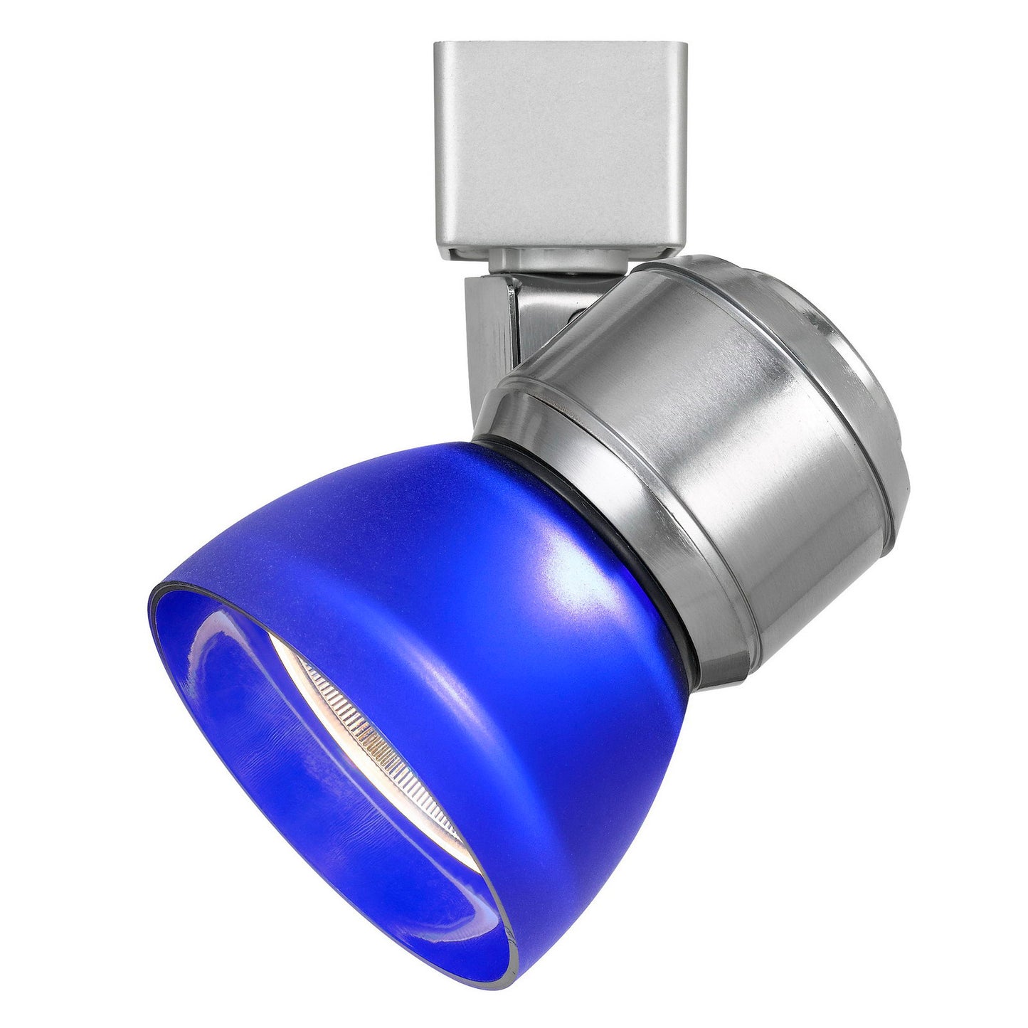 Brushed steel/polycarbonate Led track fixture - Track heads, HT-888BS-BLUFRO