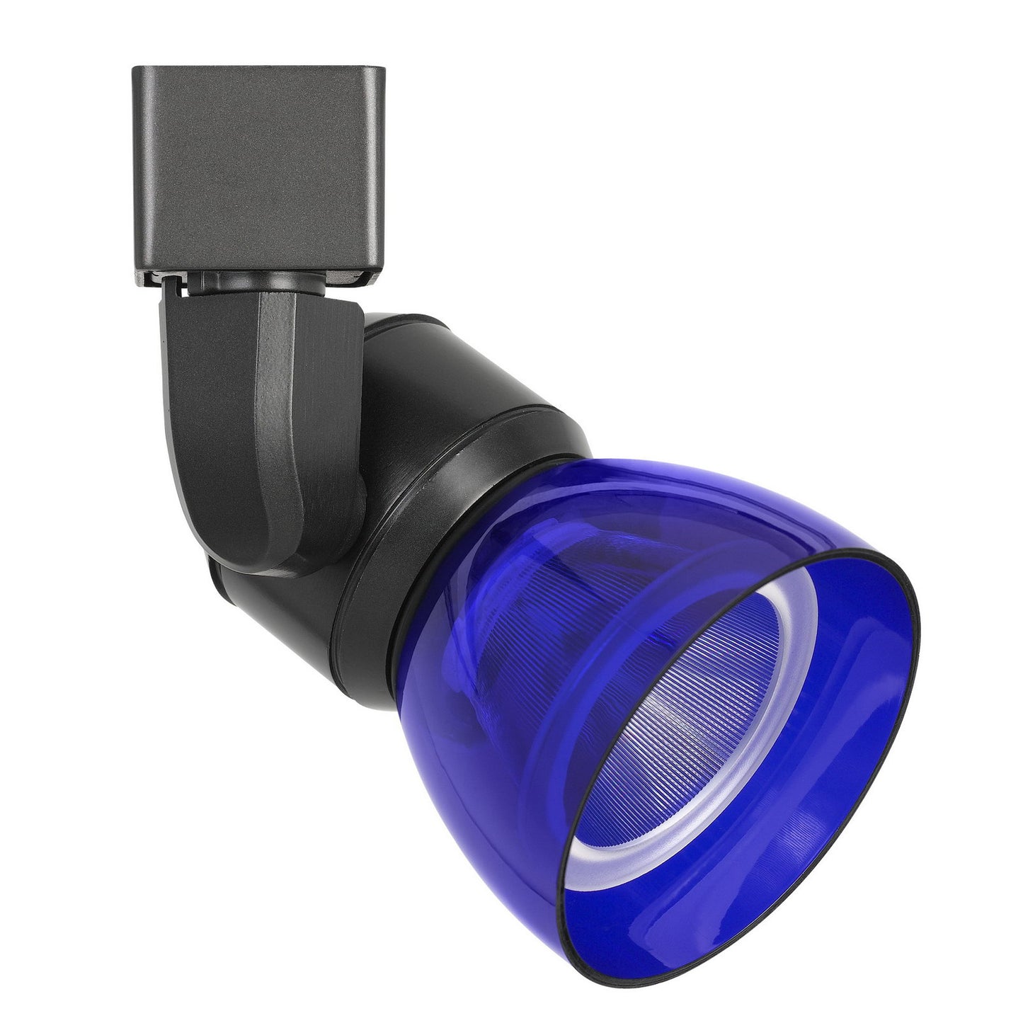 Dark bronze Metal/polycarbonate Led track fixture - Track heads, HT-888DB-BLUCLR