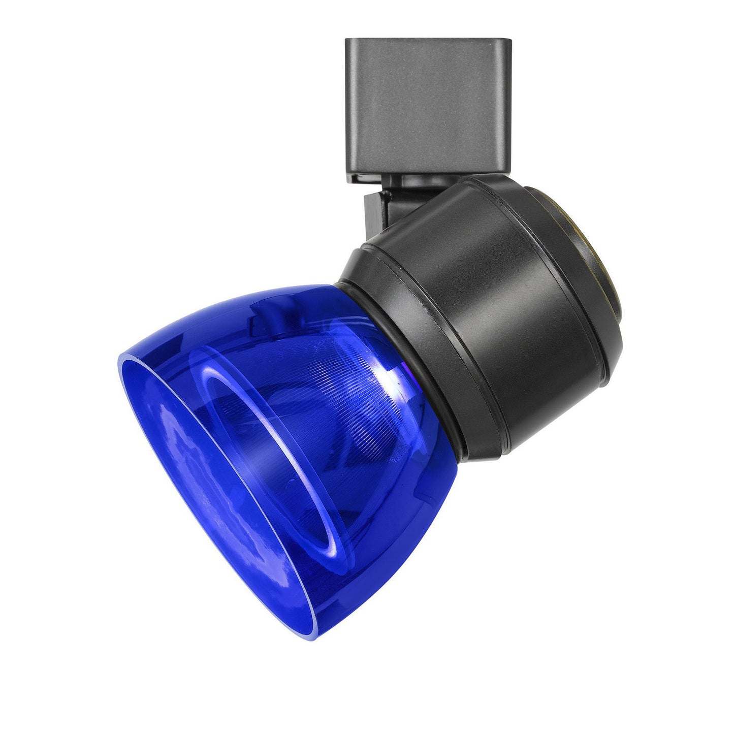 Dark bronze Metal/polycarbonate Led track fixture - Track heads, HT-888DB-BLUCLR