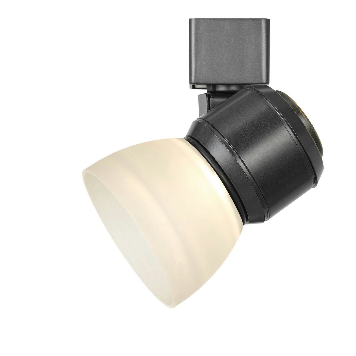 Dark bronze Metal/polycarbonate Led track fixture - Track heads, HT-888DB-WHTFRO