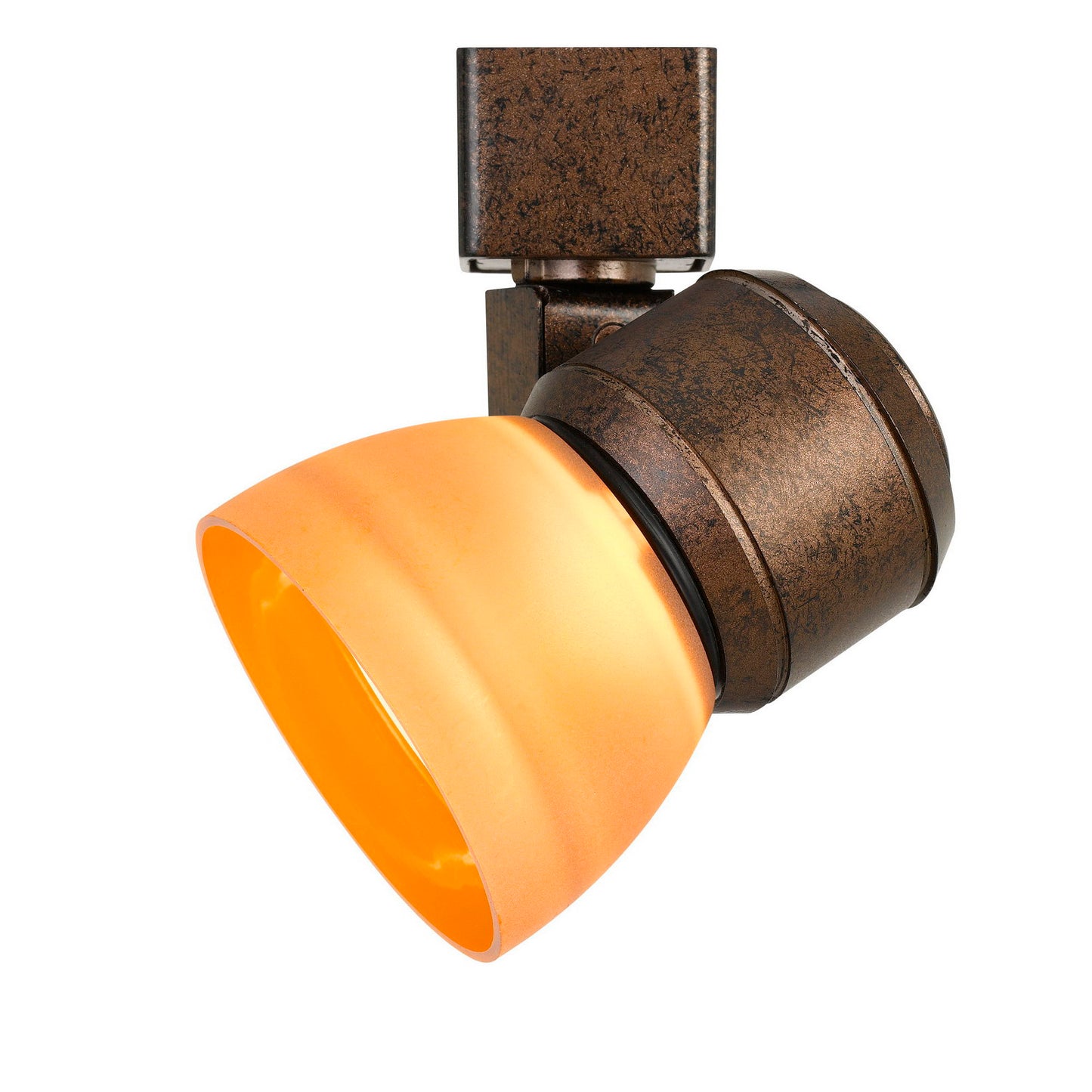 Rust Metal/polycarbonate Led track fixture - Track heads, HT-888RU-AMBFRO