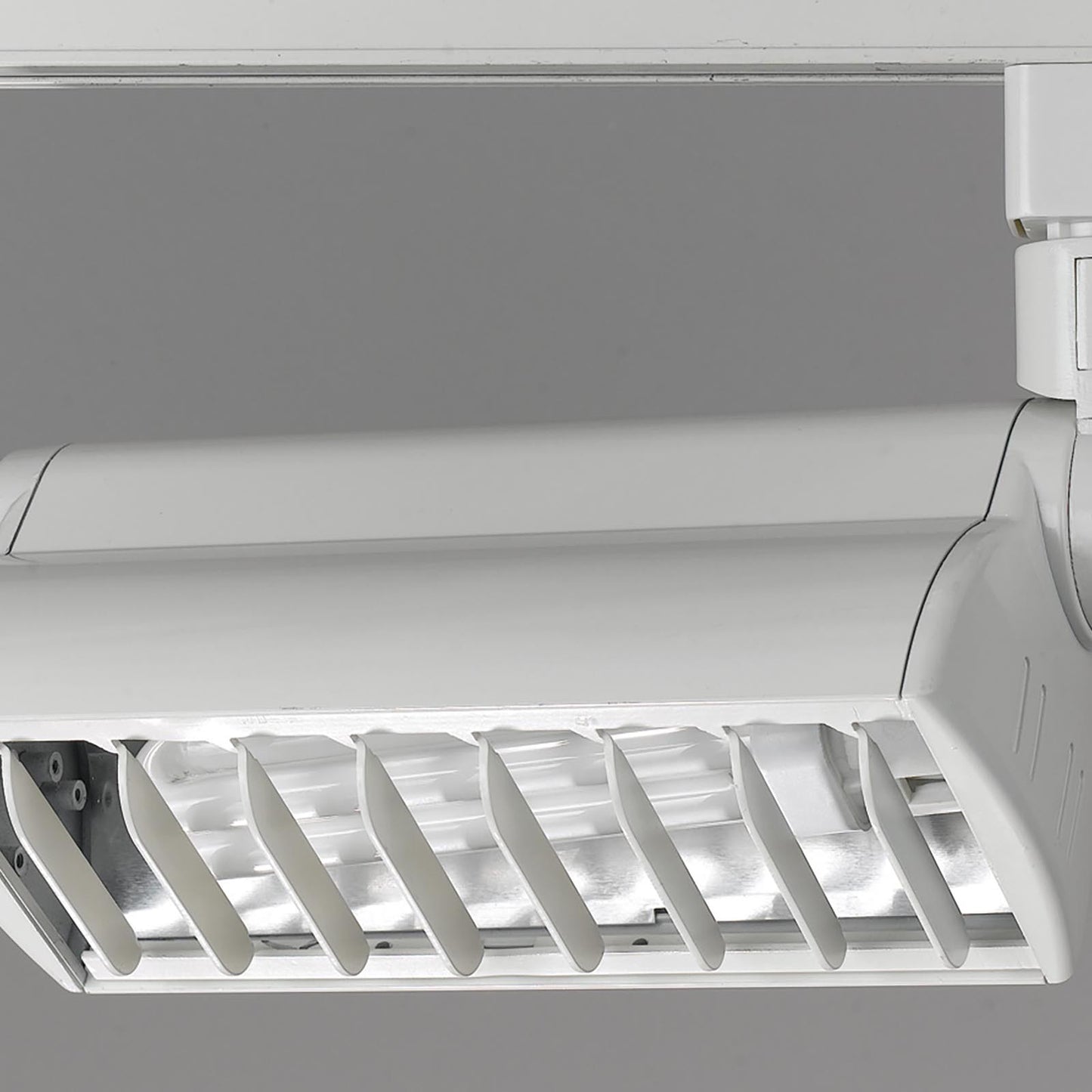 White Metal Fluorescent - Track heads