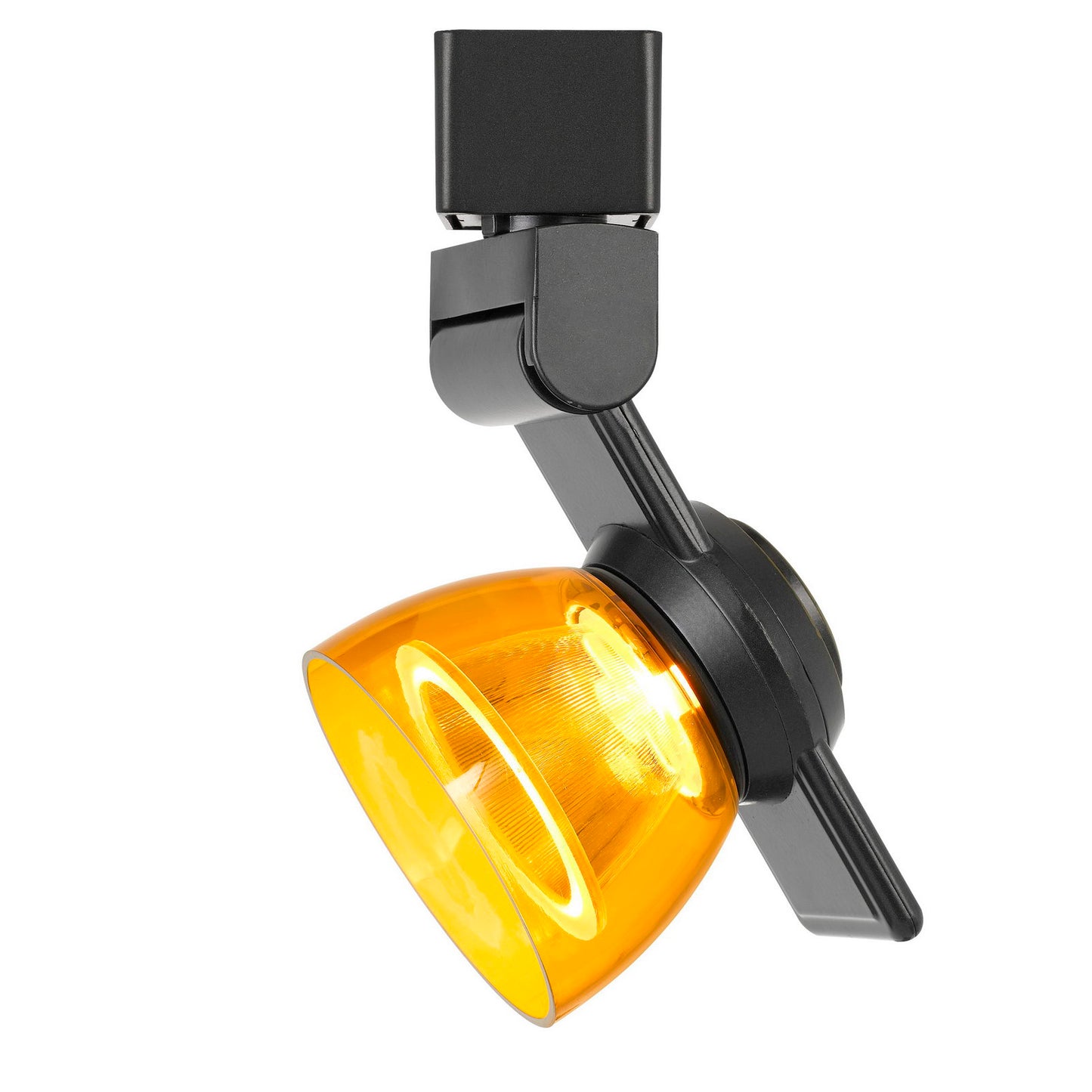 Dark bronze Metal/polycarbonate Led track fixture - Track heads, HT-999DB-AMBCLR