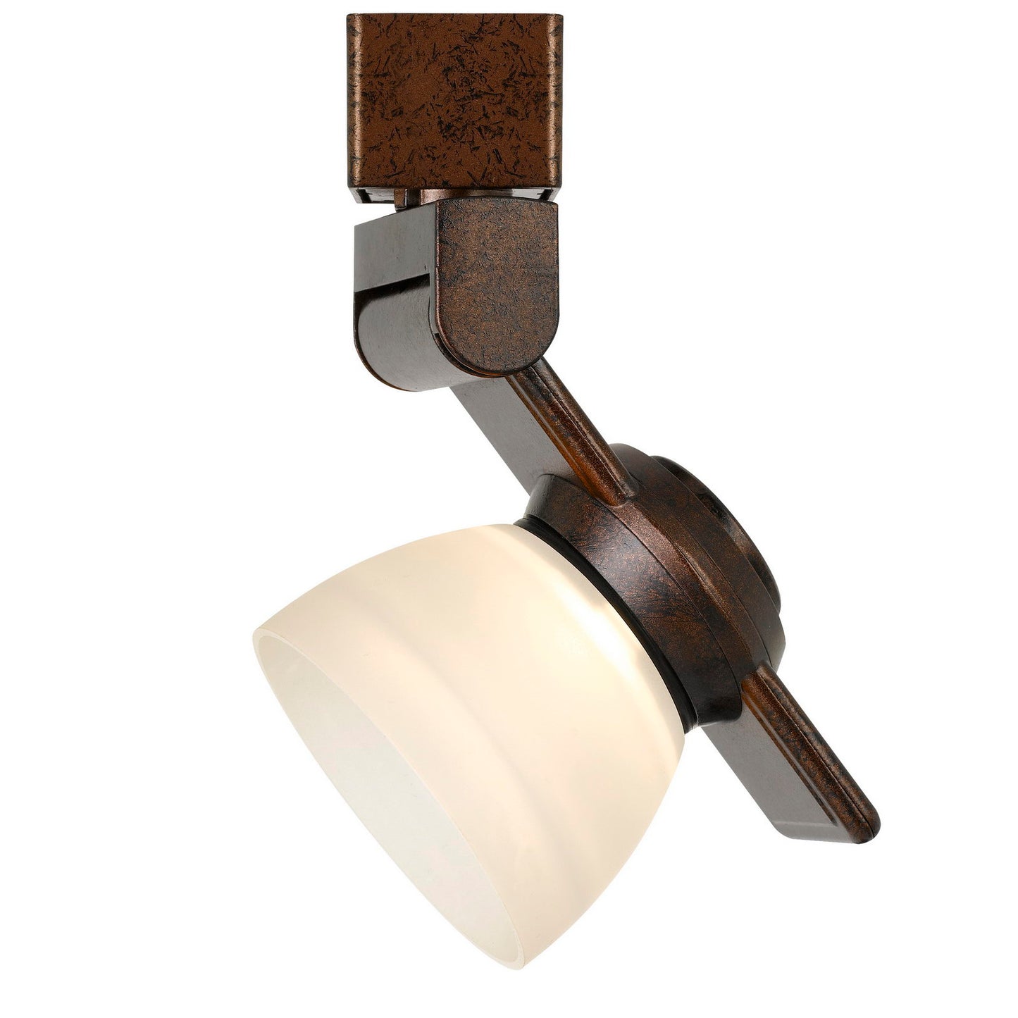 Rust Metal/polycarbonate Led track fixture - Track heads, HT-999RU-WHTFRO