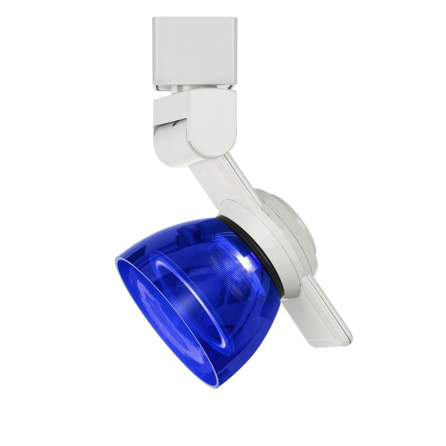 White Metal/polycarbonate Led track fixture - Track heads, HT-999WH-BLUCLR