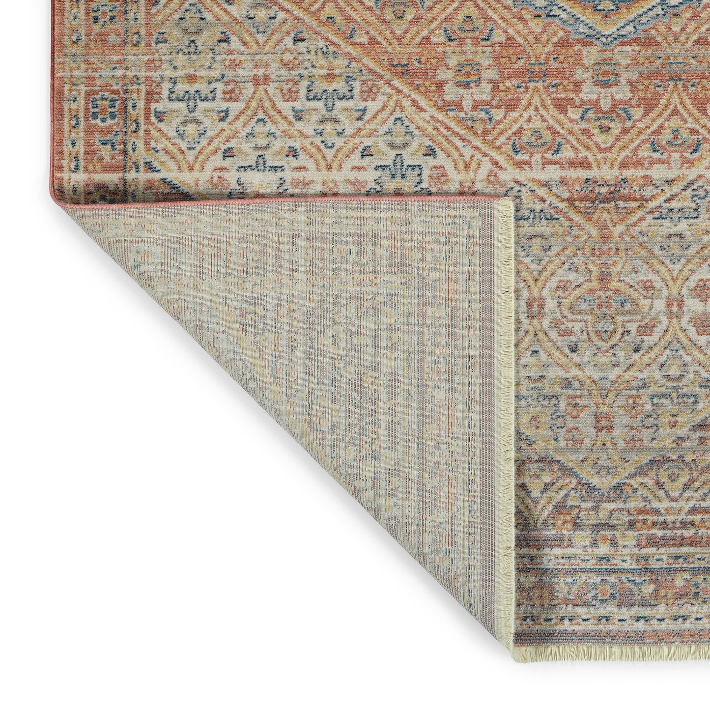 Kaleen Rila Collection Light Salmon Runner 2'2" x 7'6"