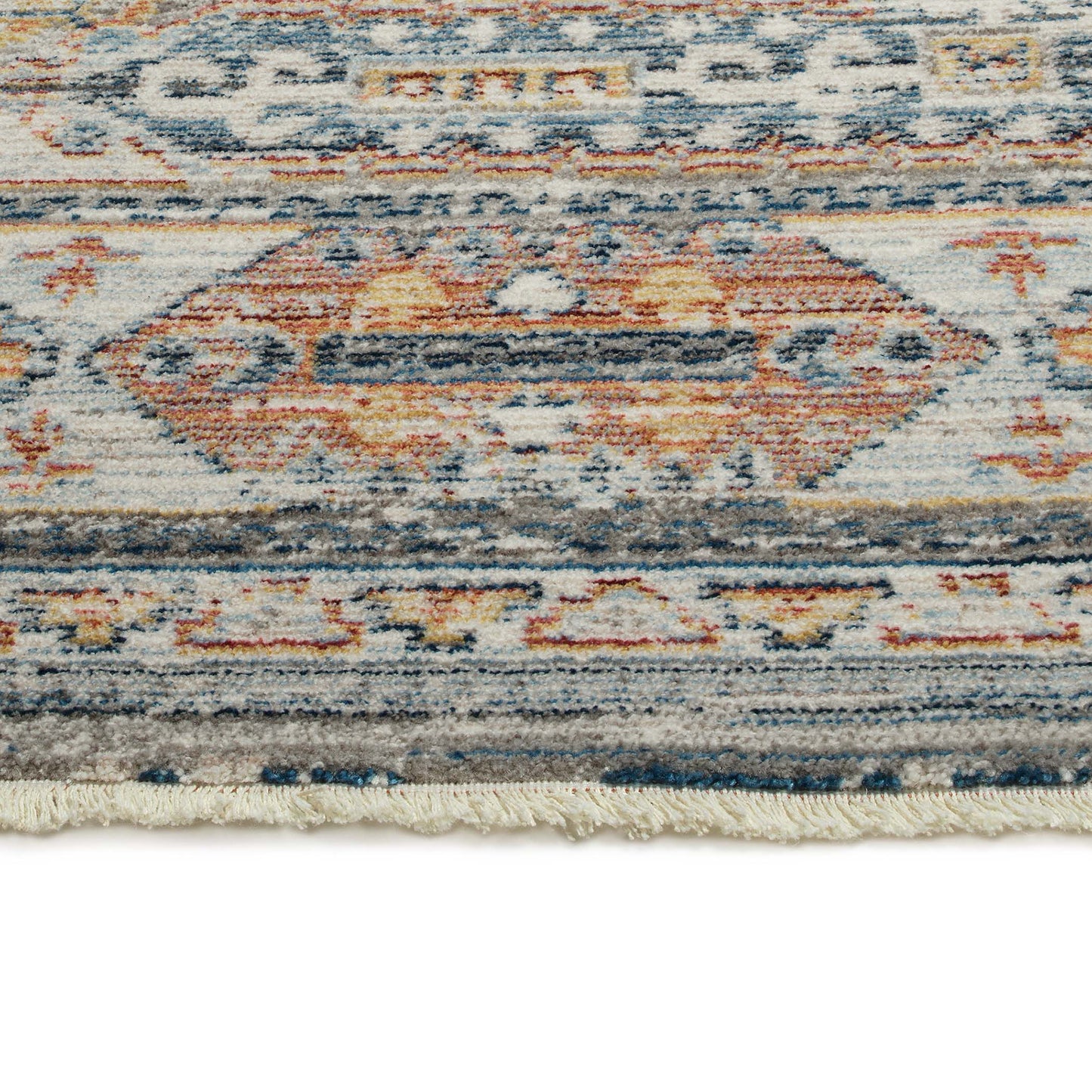 Kaleen Rila Collection Gray Silver Throw Rug 18" x 18"
