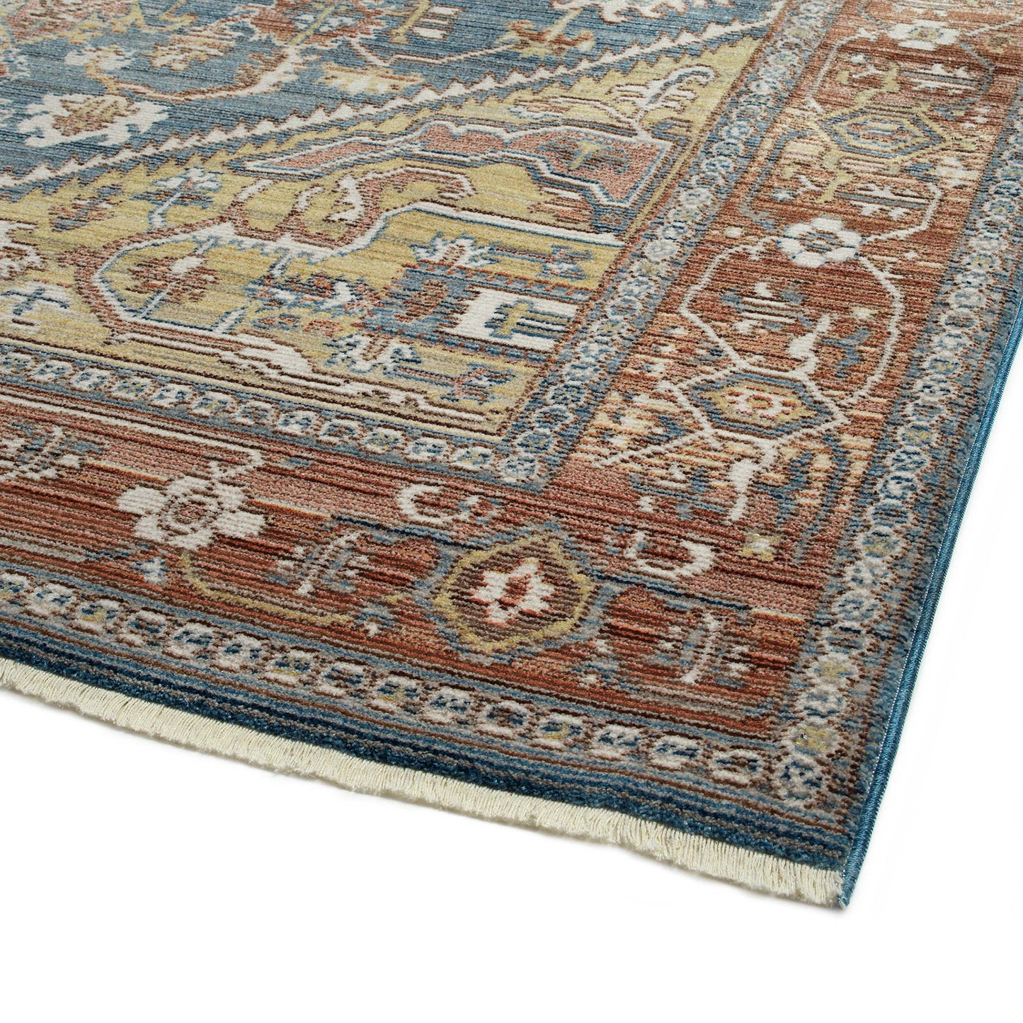 Kaleen Rila Collection Dark Blue Area Rug 9'6" x 13'