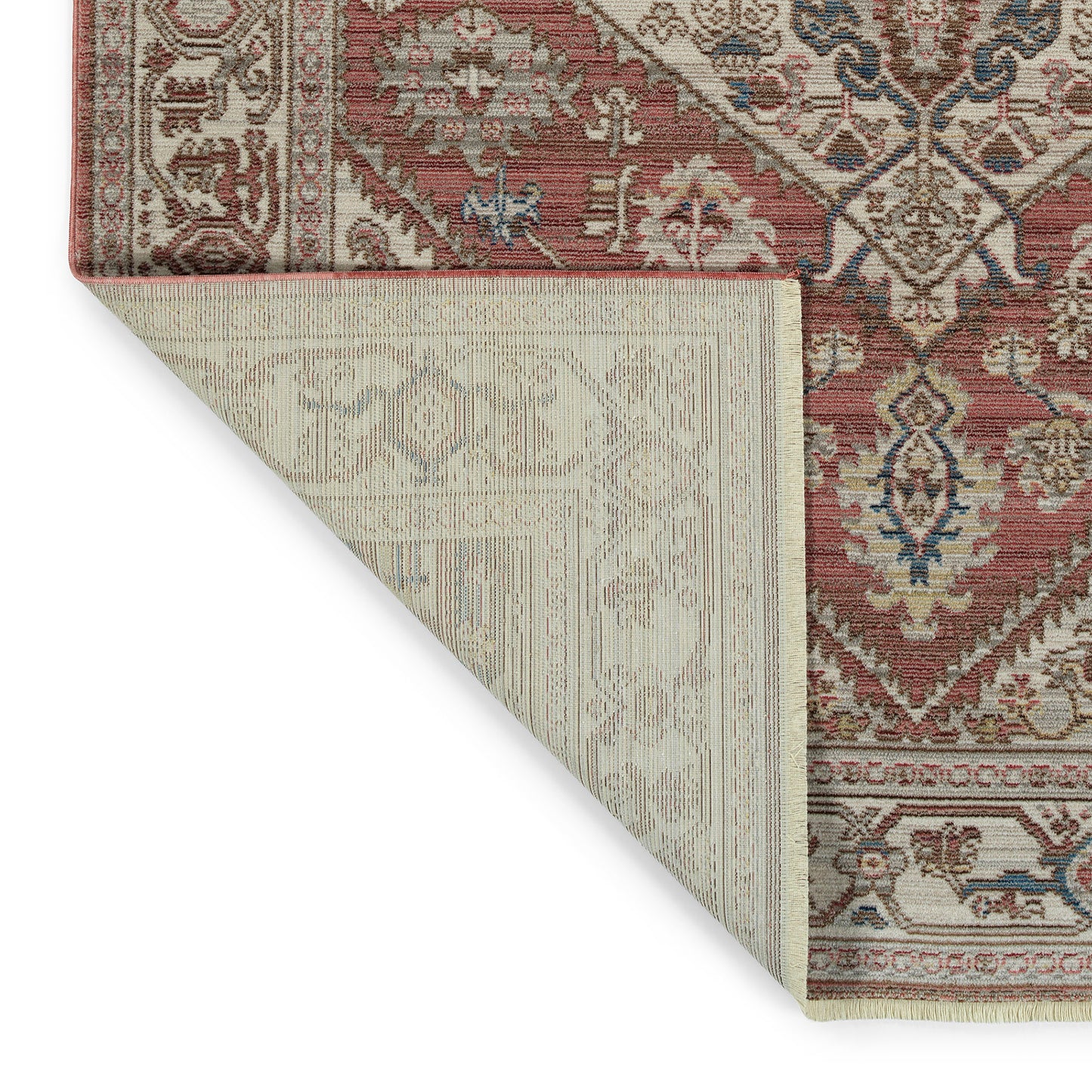 Kaleen Rila Collection Dark Rose Area Rug 7'10" x 10'10"