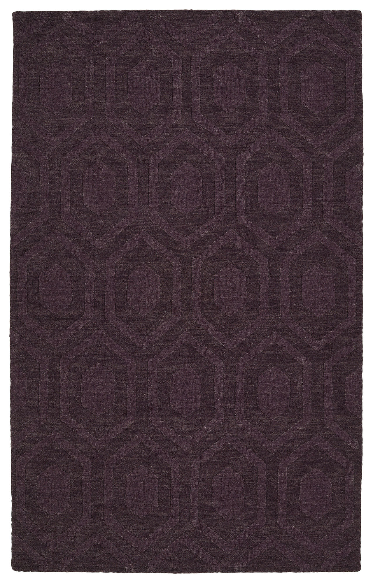 Kaleen Imprints Modern Collection Light Purple Throw Rug 2' x 3'