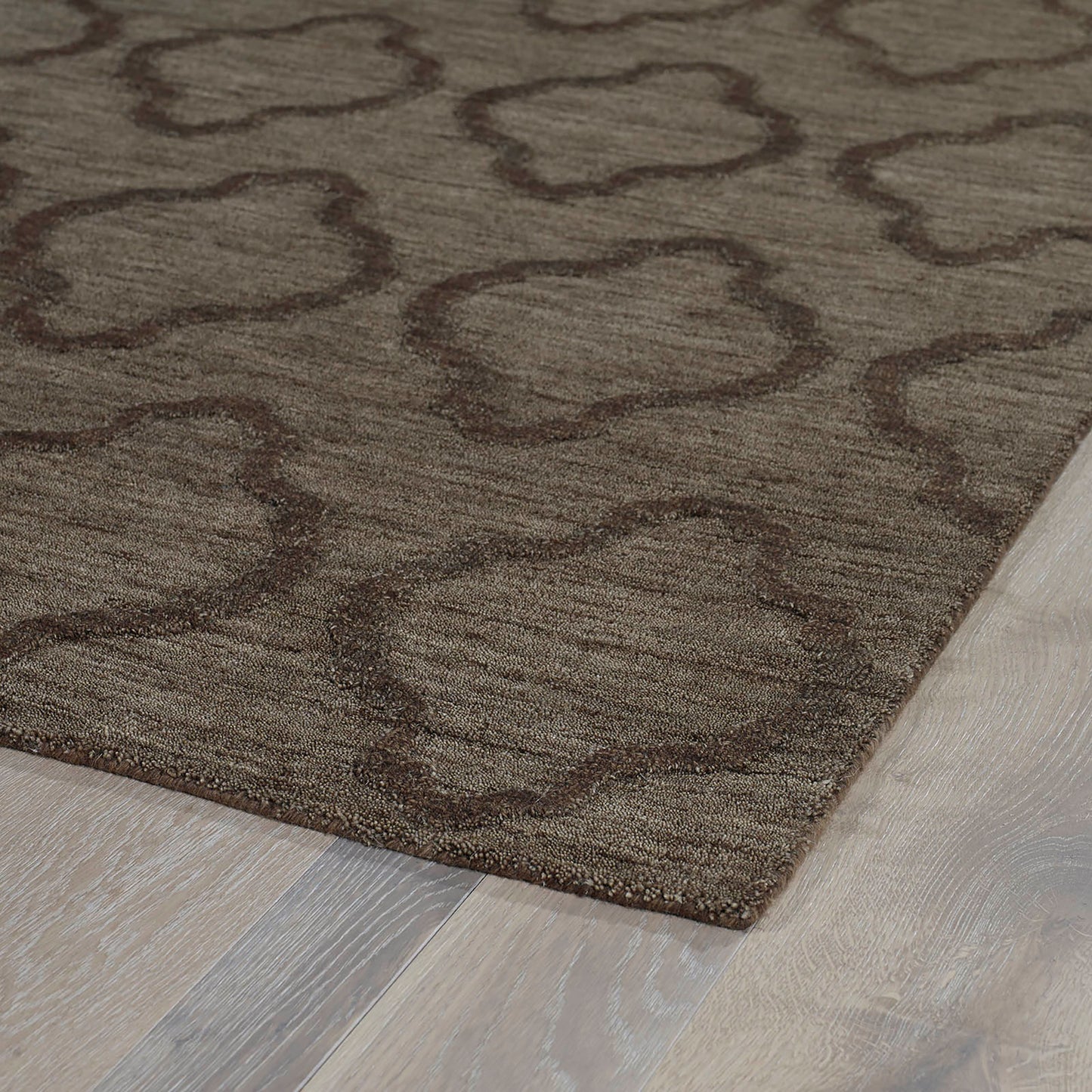 Kaleen Imprints Modern Collection IPM02-40 Chocolate Area Rug 5' x 8'