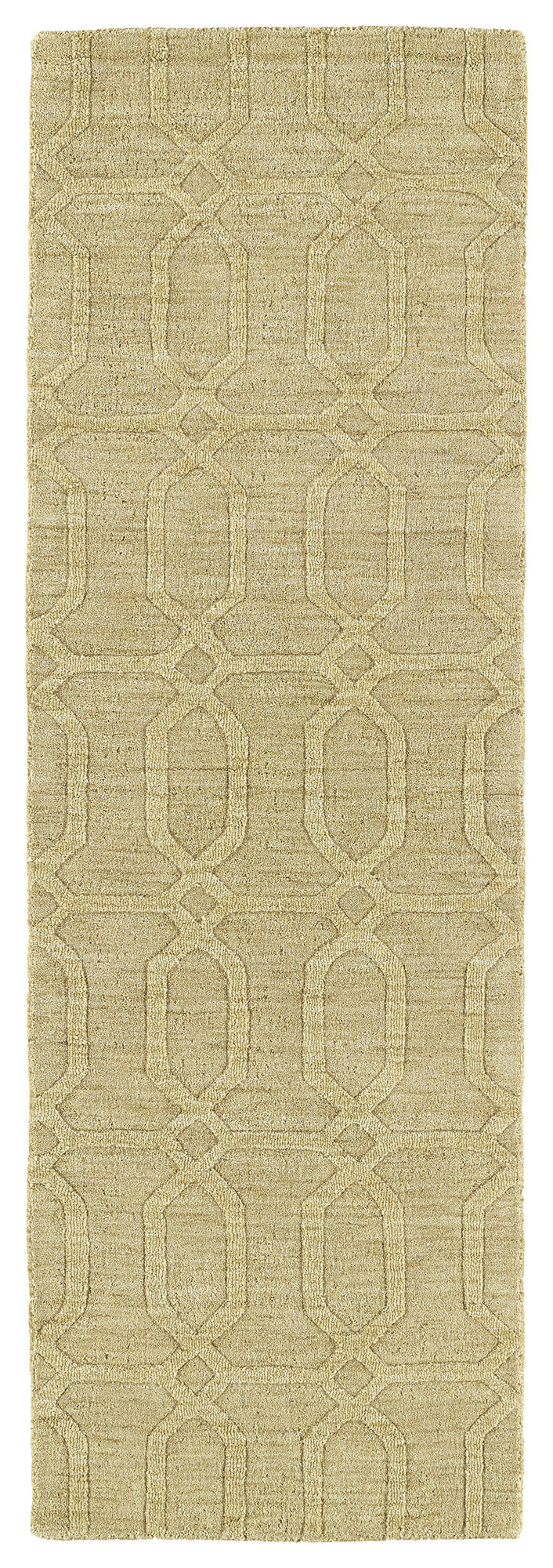 Kaleen Imprints Modern Collection IPM03-28 Yellow Runner 2'6" x 8'