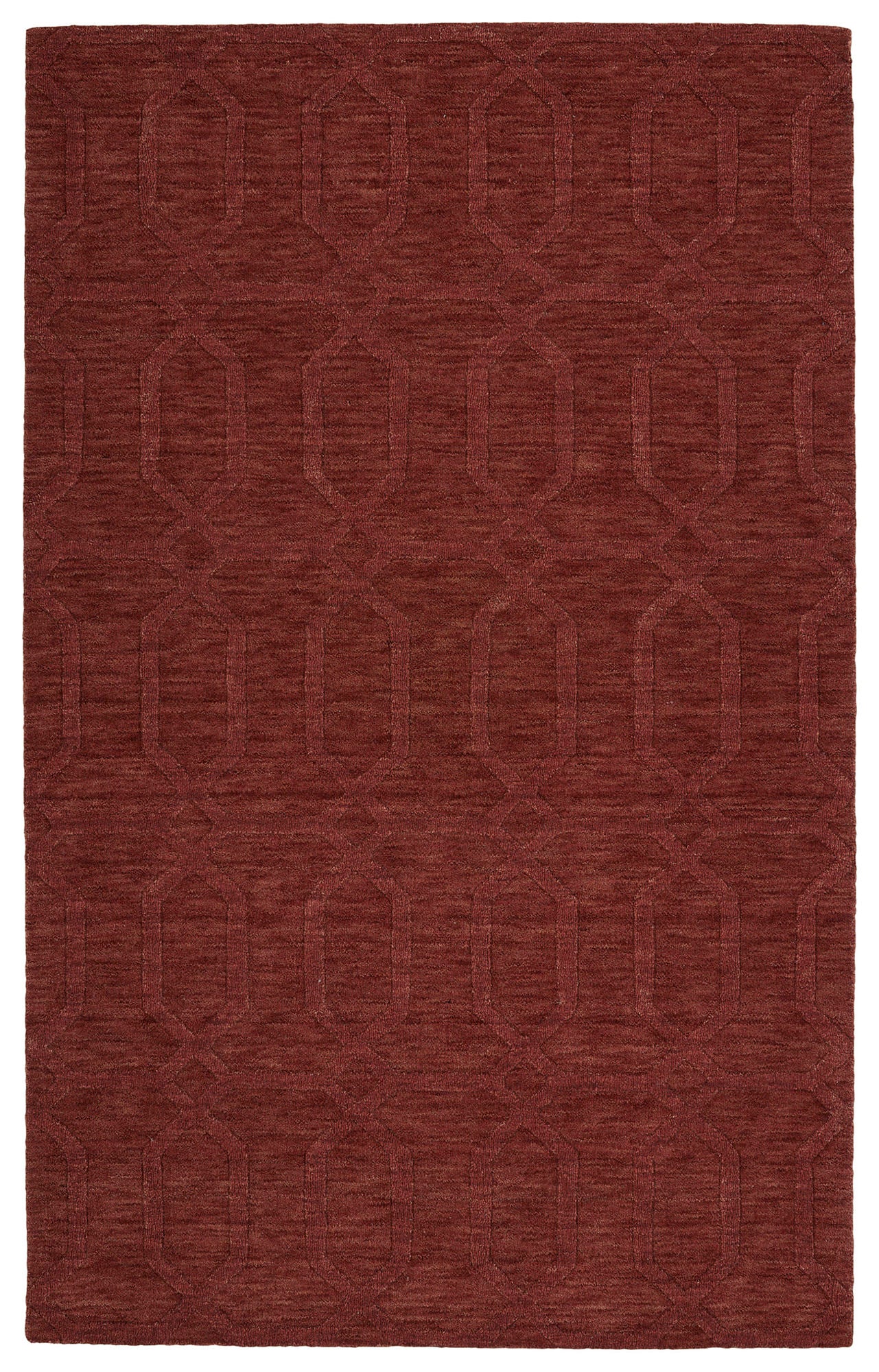 Kaleen Imprints Modern Collection Dark Cinnamon Area Rug 9'6" x 13'6"