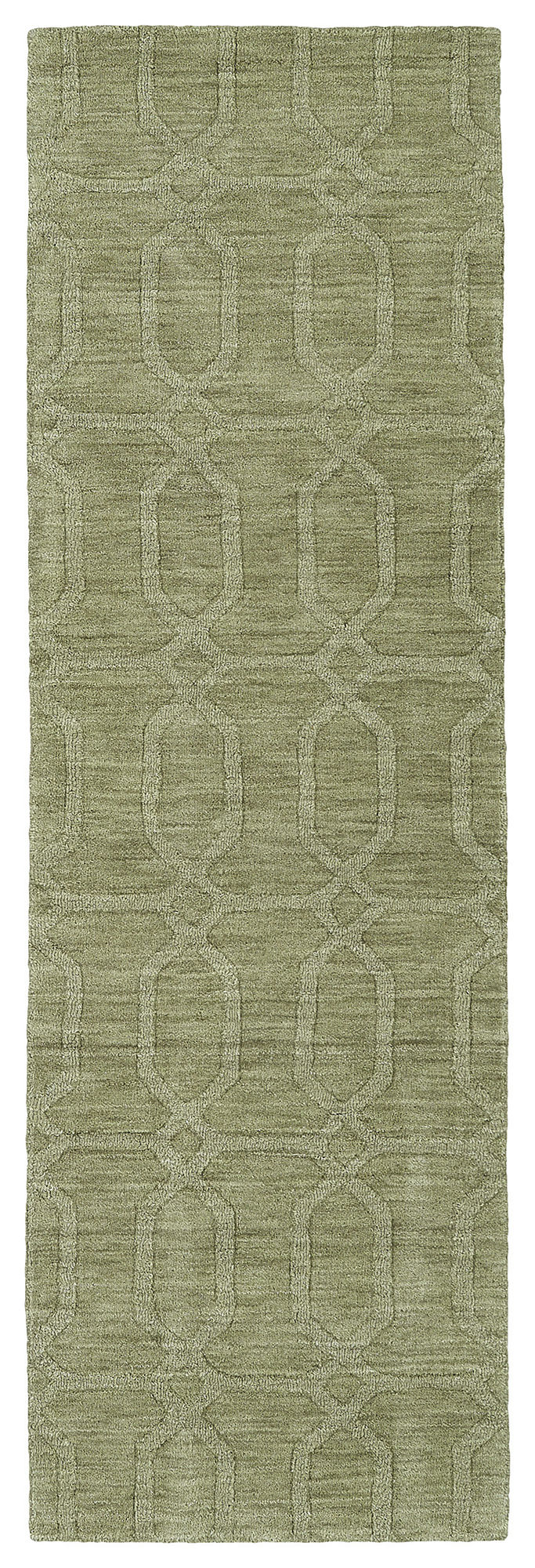 Kaleen Imprints Modern Collection Light Sage Runner 2'6" x 8'