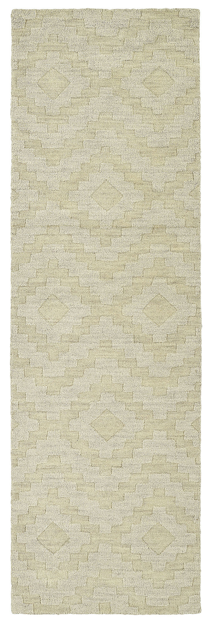 Kaleen Imprints Modern Collection Light Sand Throw Rug 2' x 3'