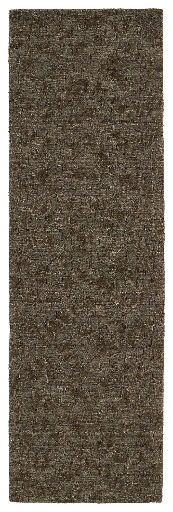 Kaleen Imprints Modern Collection IPM04-40 Chocolate Runner 2'6" x 8'