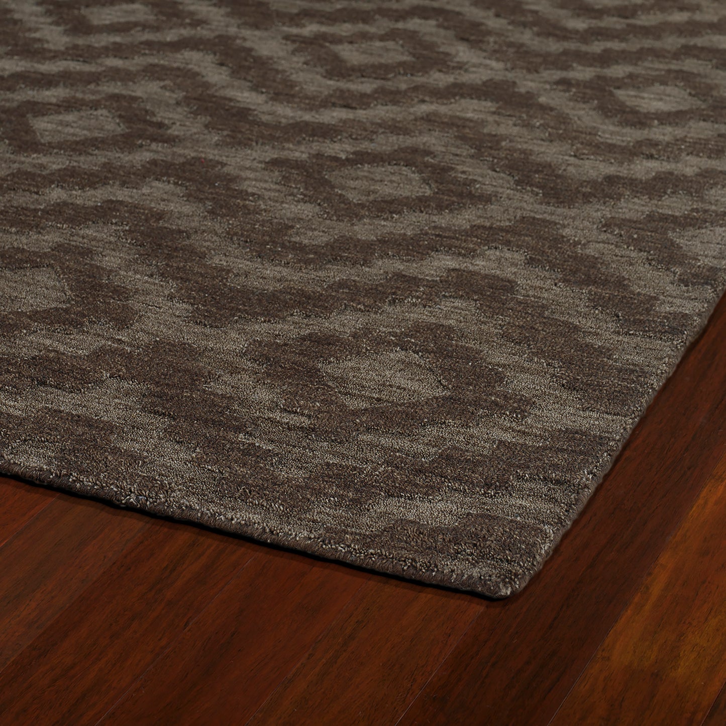 Kaleen Imprints Modern Collection IPM04-40 Chocolate Area Rug 5' x 8'