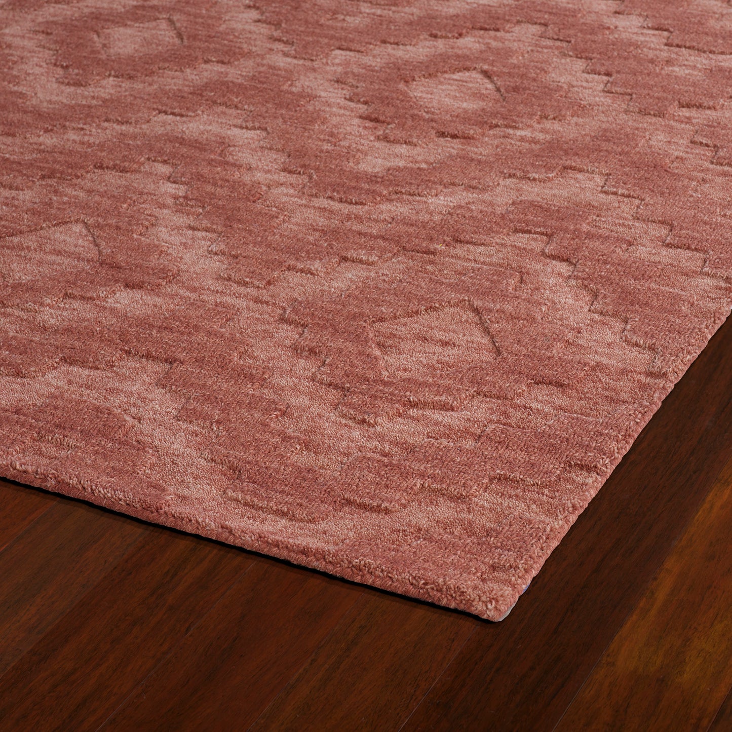 Kaleen Imprints Modern Collection Dark Rose Area Rug 9'6" x 13'6"
