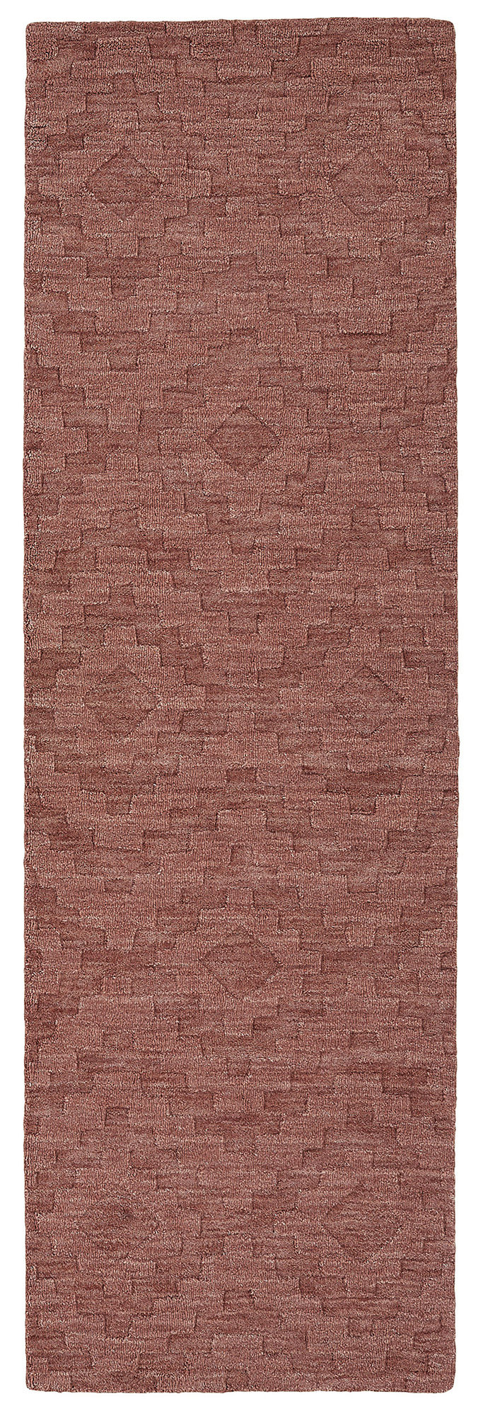 Kaleen Imprints Modern Collection Dark Rose Area Rug 8' x 11'