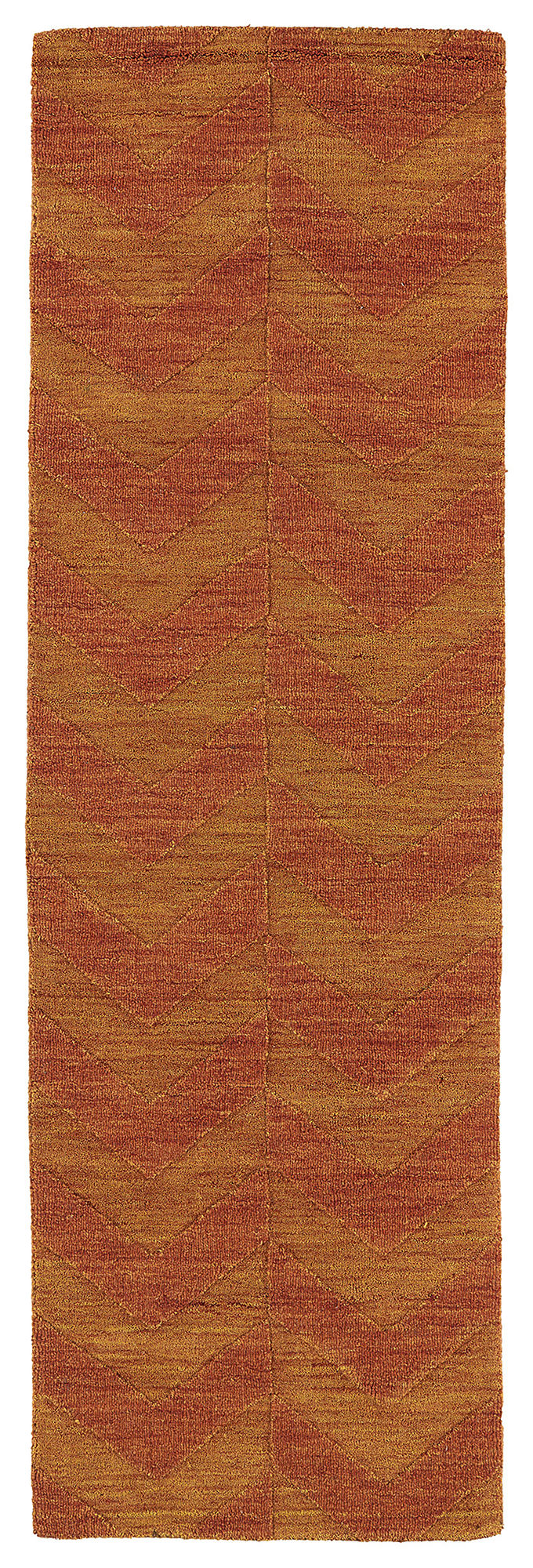 Kaleen Imprints Modern Collection Dark Paprika Throw Rug 2' x 3'