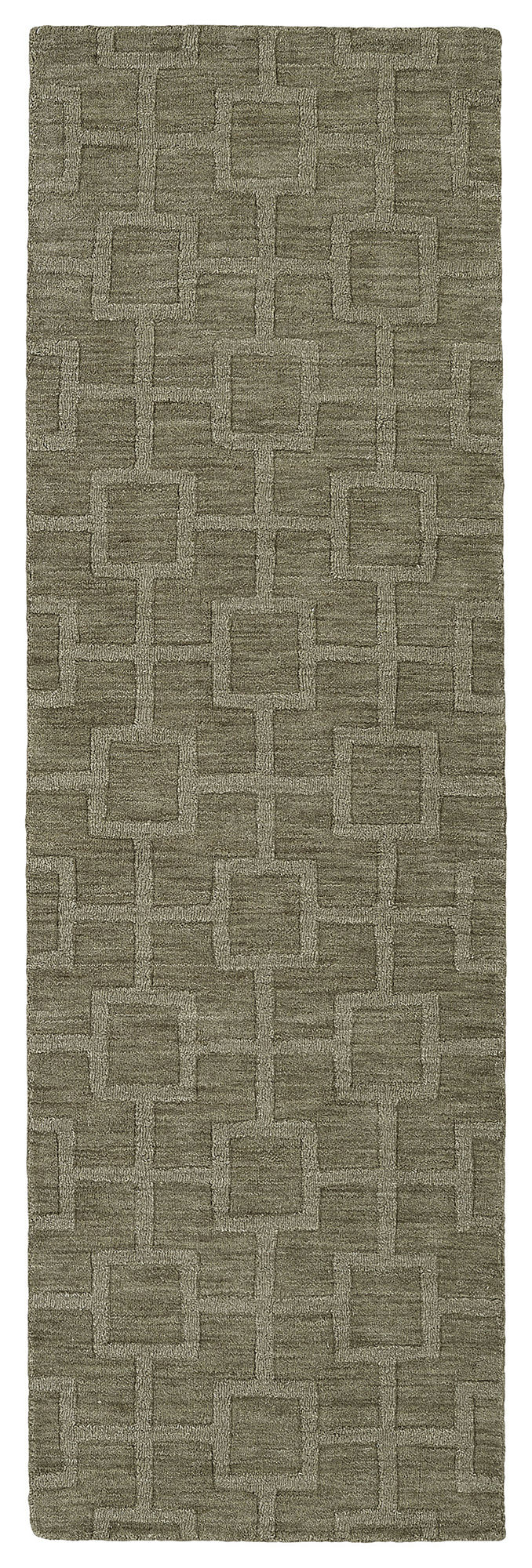Kaleen Imprints Modern Collection Dark Taupe Runner 2'6" x 8'