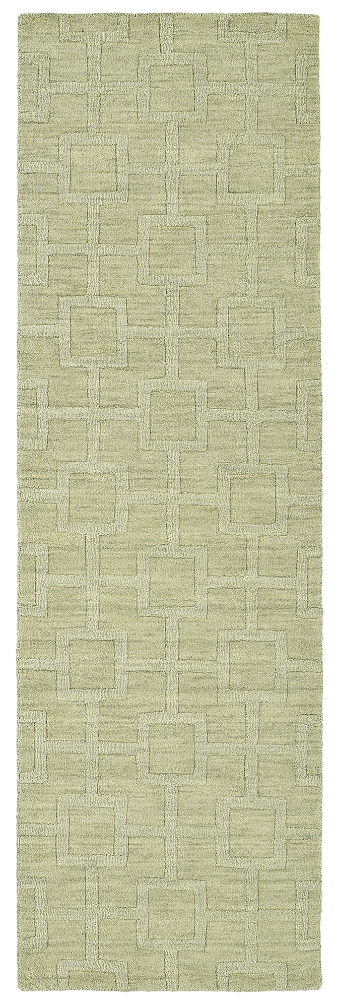 Kaleen Imprints Modern Collection Light Celery Throw Rug 2' x 3'