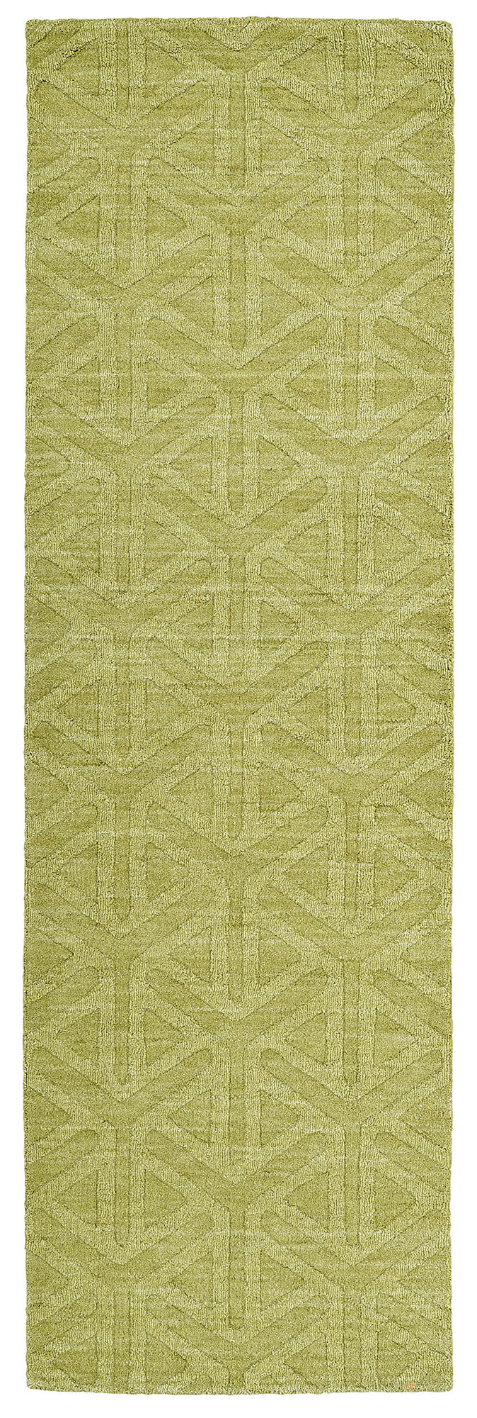 Kaleen Imprints Modern Collection Bright Wasabi Runner 2'6" x 8'