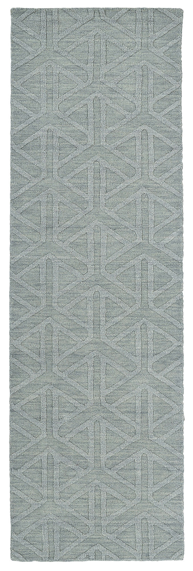 Kaleen Imprints Modern Collection Light Light Blue Throw Rug 2' x 3'