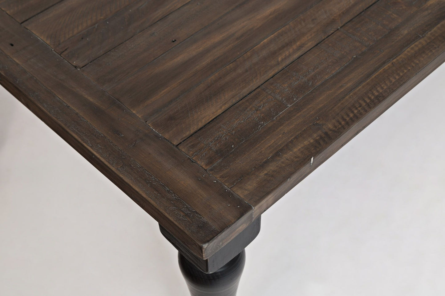 Madison County Reclaimed Pine 106" Farmhouse Nine-Piece Dining Set - Black