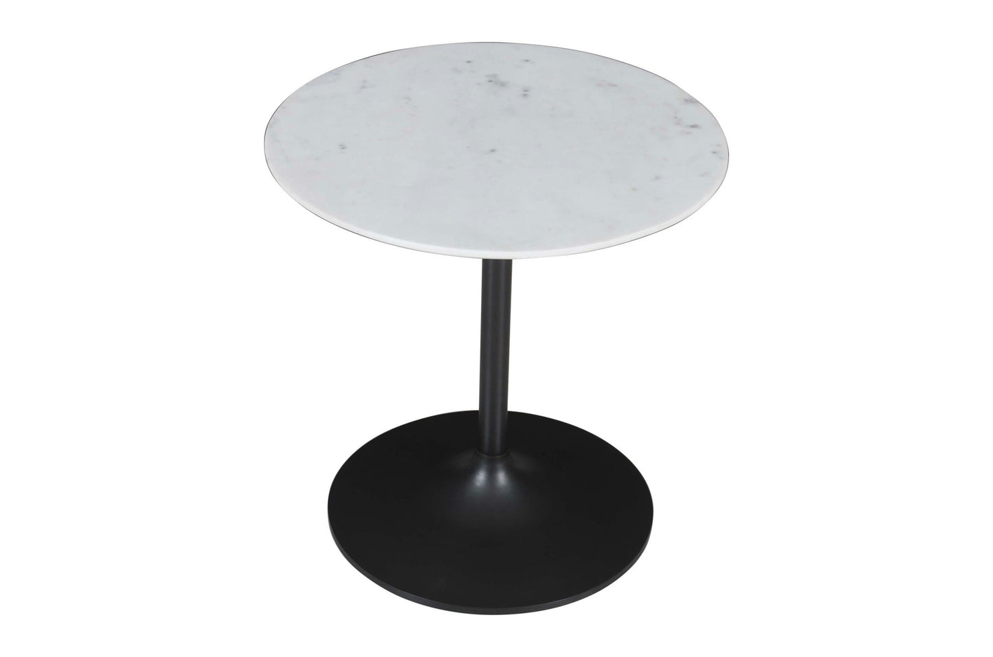 Camille Solid Marble and Iron Accent Tables (Set of 2) - White and Gunmetal