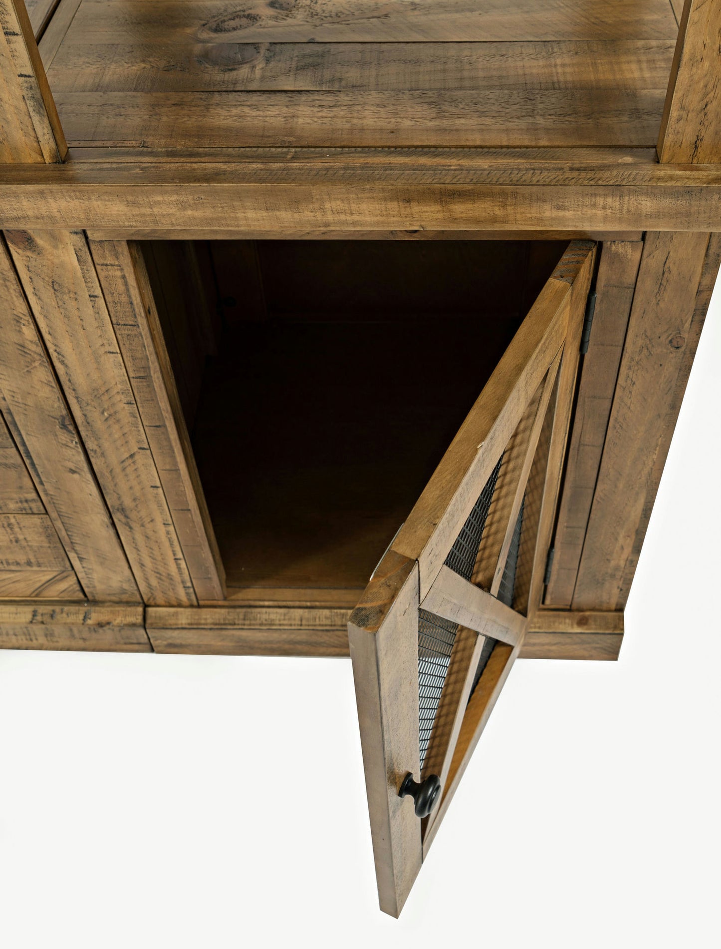 Telluride Rustic Distressed Pine Two Pier and Bridge Set
