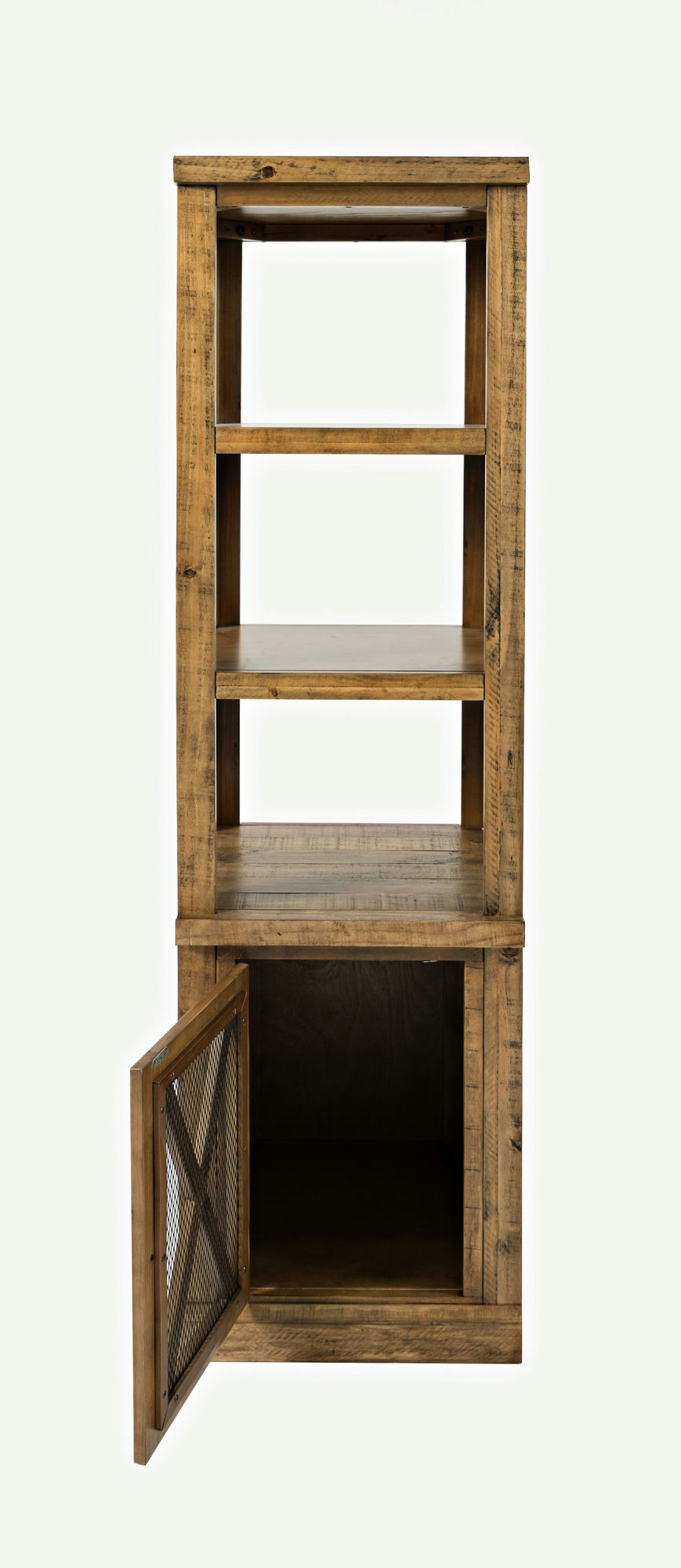 Telluride Rustic Distressed Pine Two Pier and Bridge Set