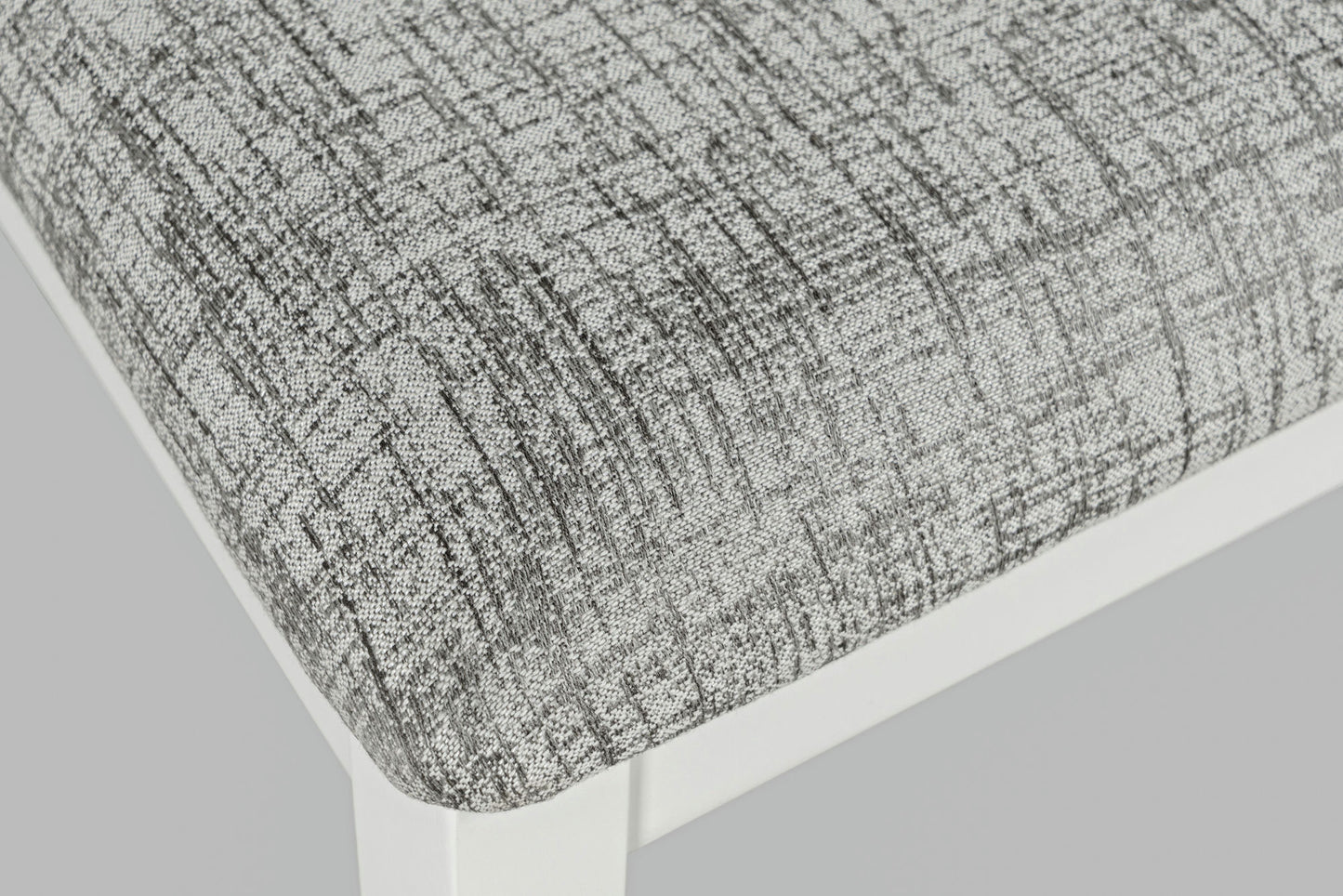 Urban Icon 42" Round Five-Piece Dining Set with Upholstered Chairs - White