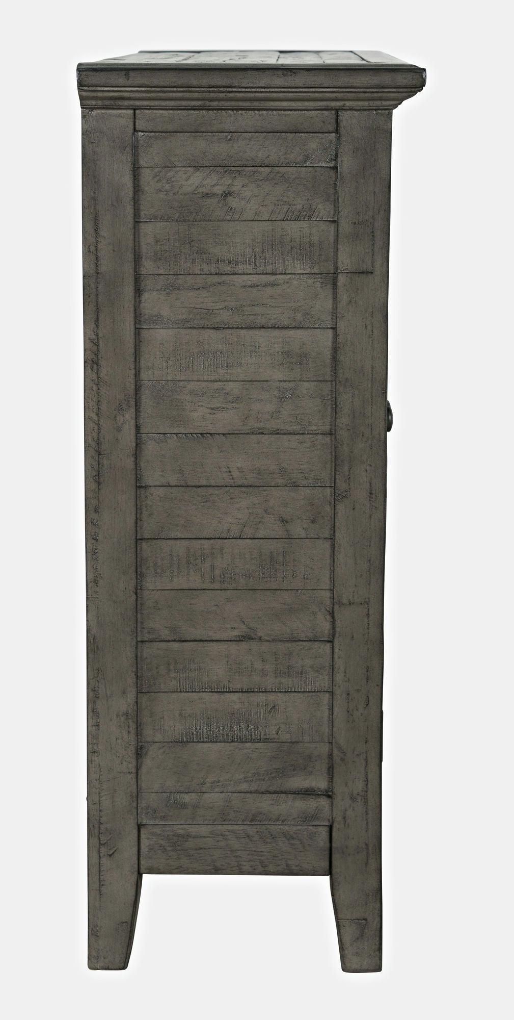 Rustic Shores 32" Coastal Distressed Acacia Two-Door Accent Cabinet - Stone