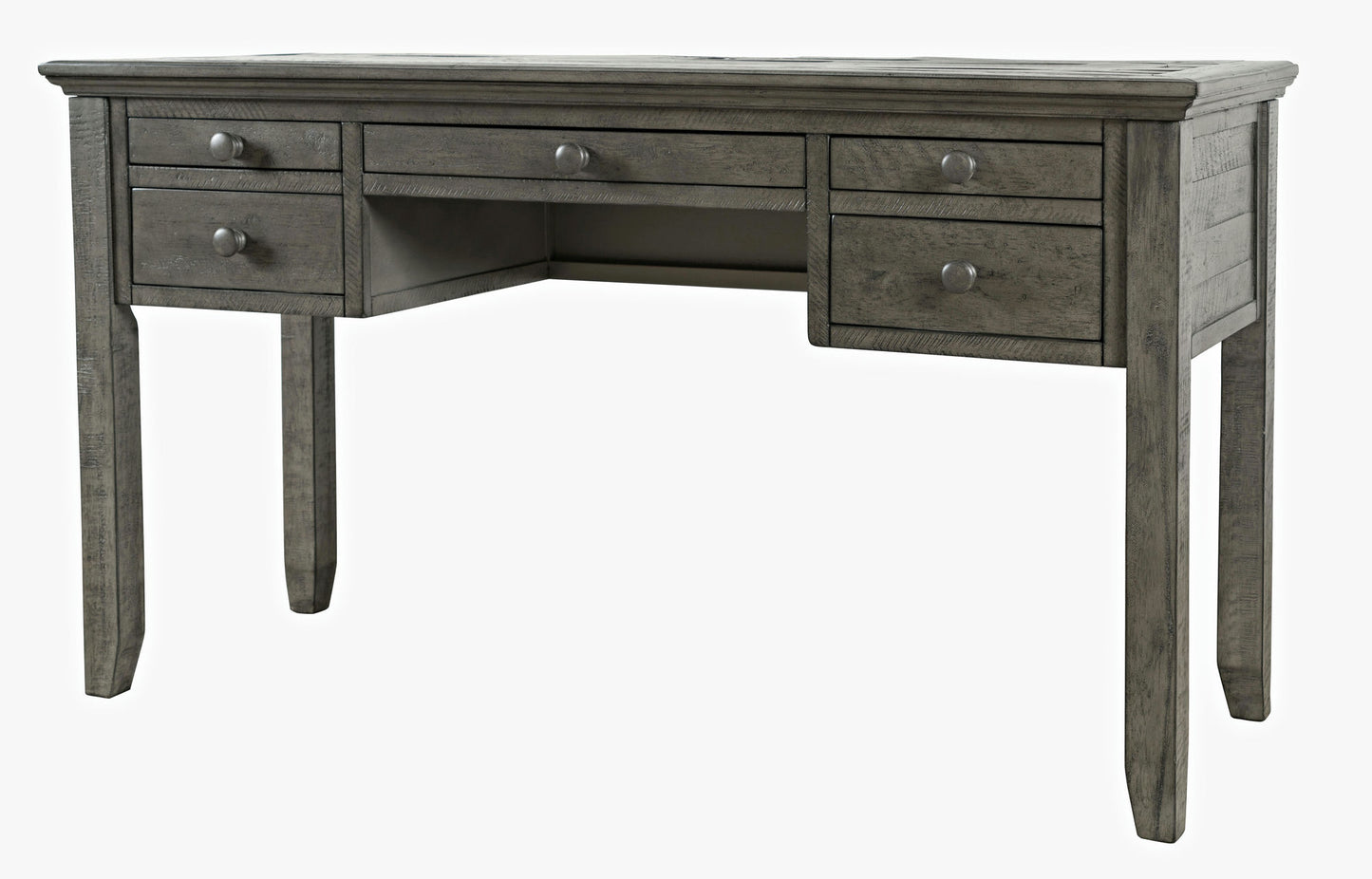 Rustic Shores Coastal Style Distressed Acacia USB Charging Desk - Stone