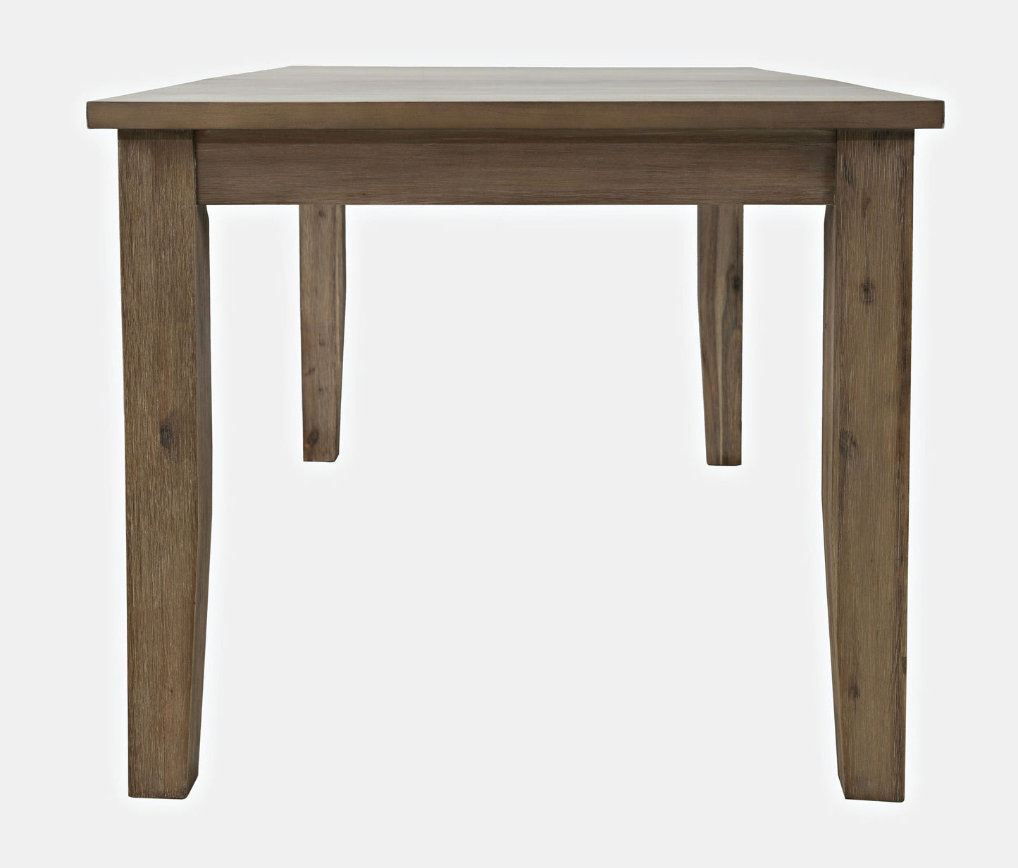 Eastern Tides Coastal Wire-Brushed Acacia 66" Extendable Dining Table