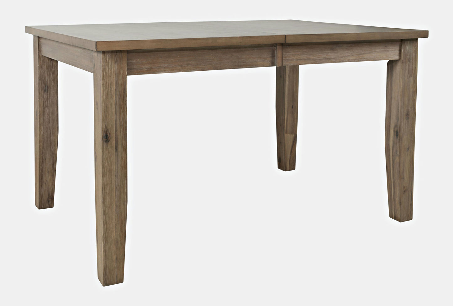 Eastern Tides Coastal Wire-Brushed Acacia 66" Extendable Dining Table