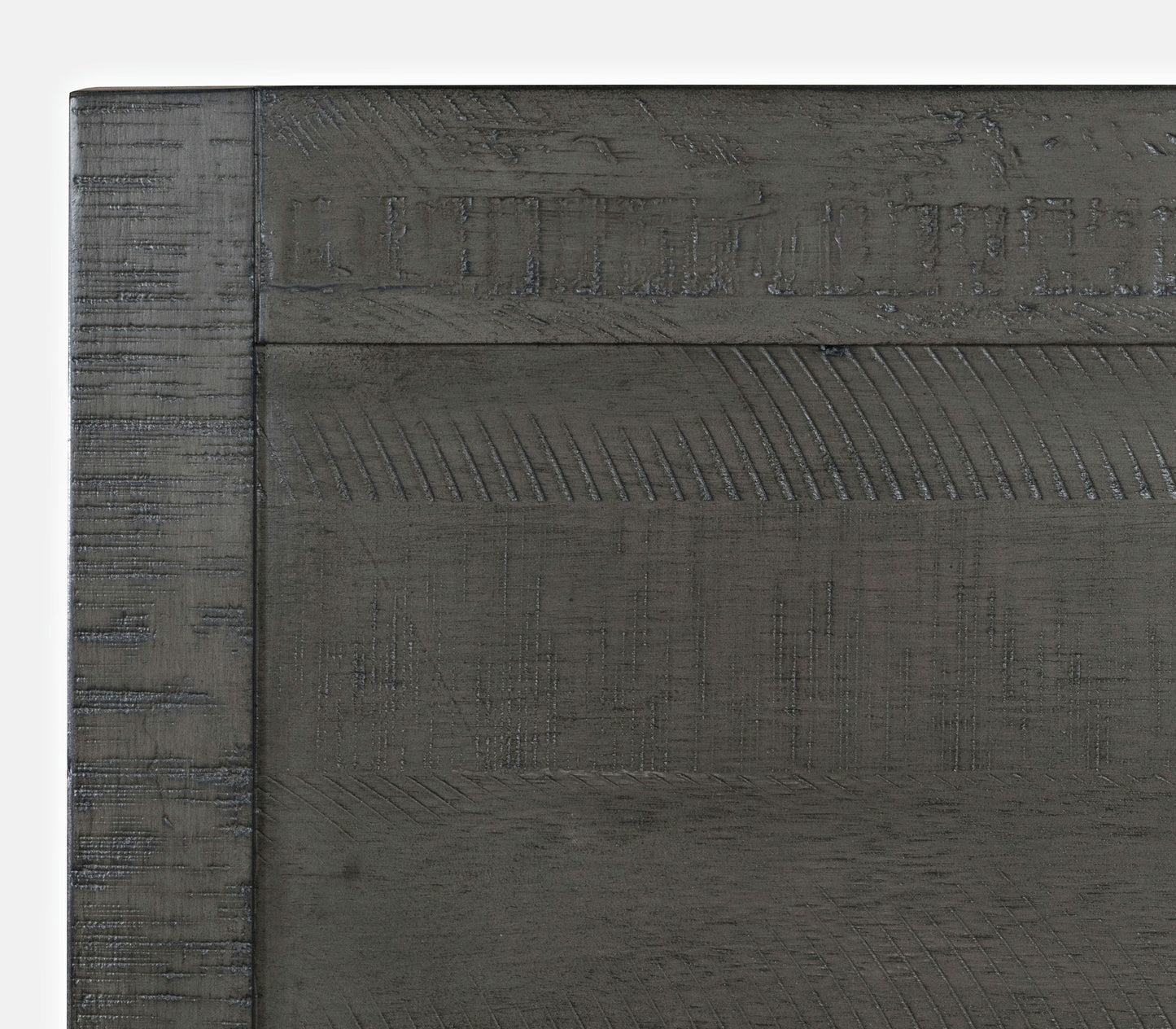 Maxton Contemporary Coastal Distressed Acacia Twin Size Bed - Stone