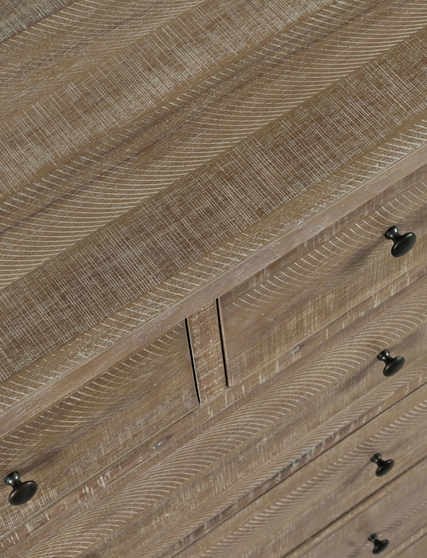 Maxton Contemporary Coastal Distressed Acacia Chest of Drawers - Wash Brown