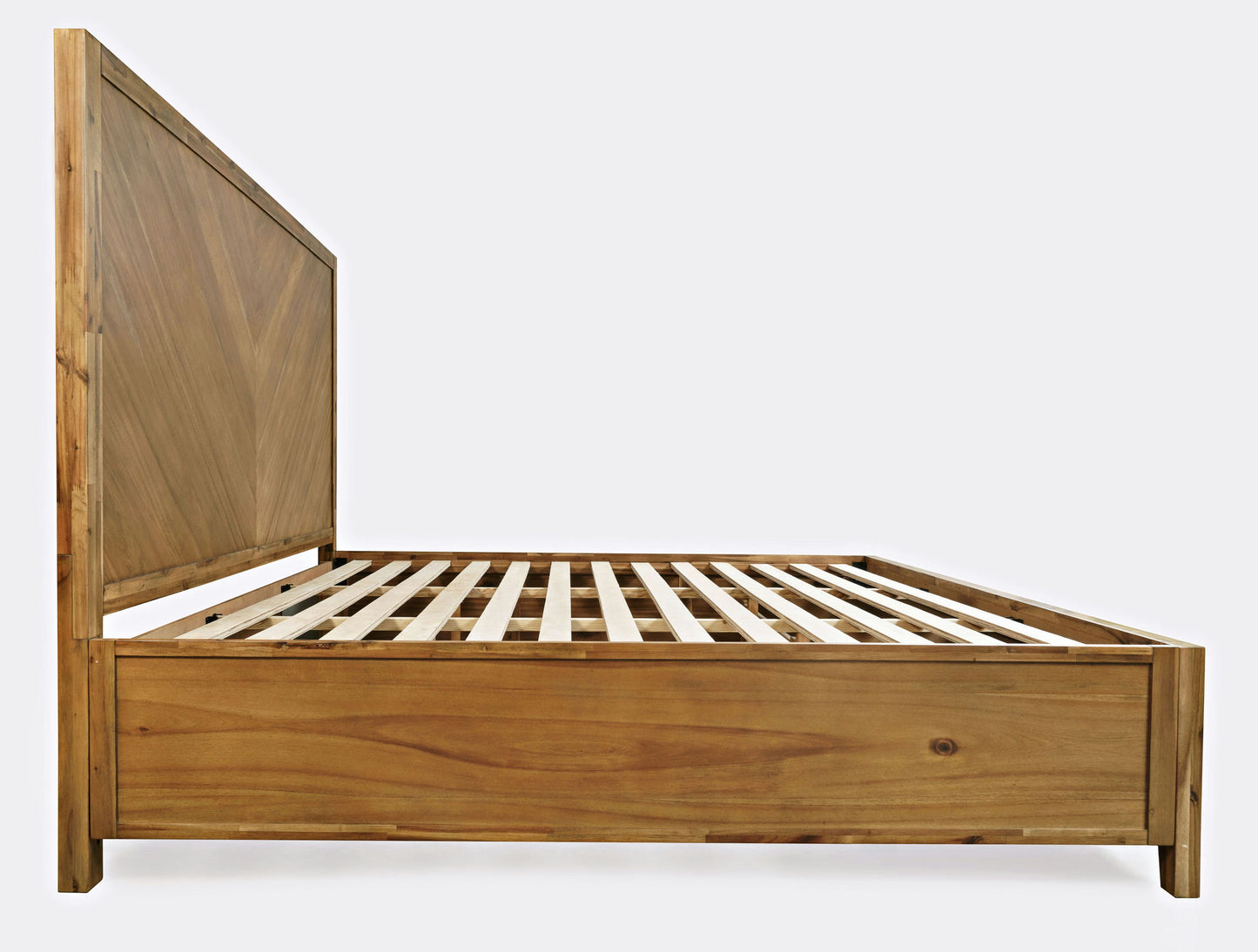Eloquence Contemporary Modern King Size Bed with Storage Drawers - Natural