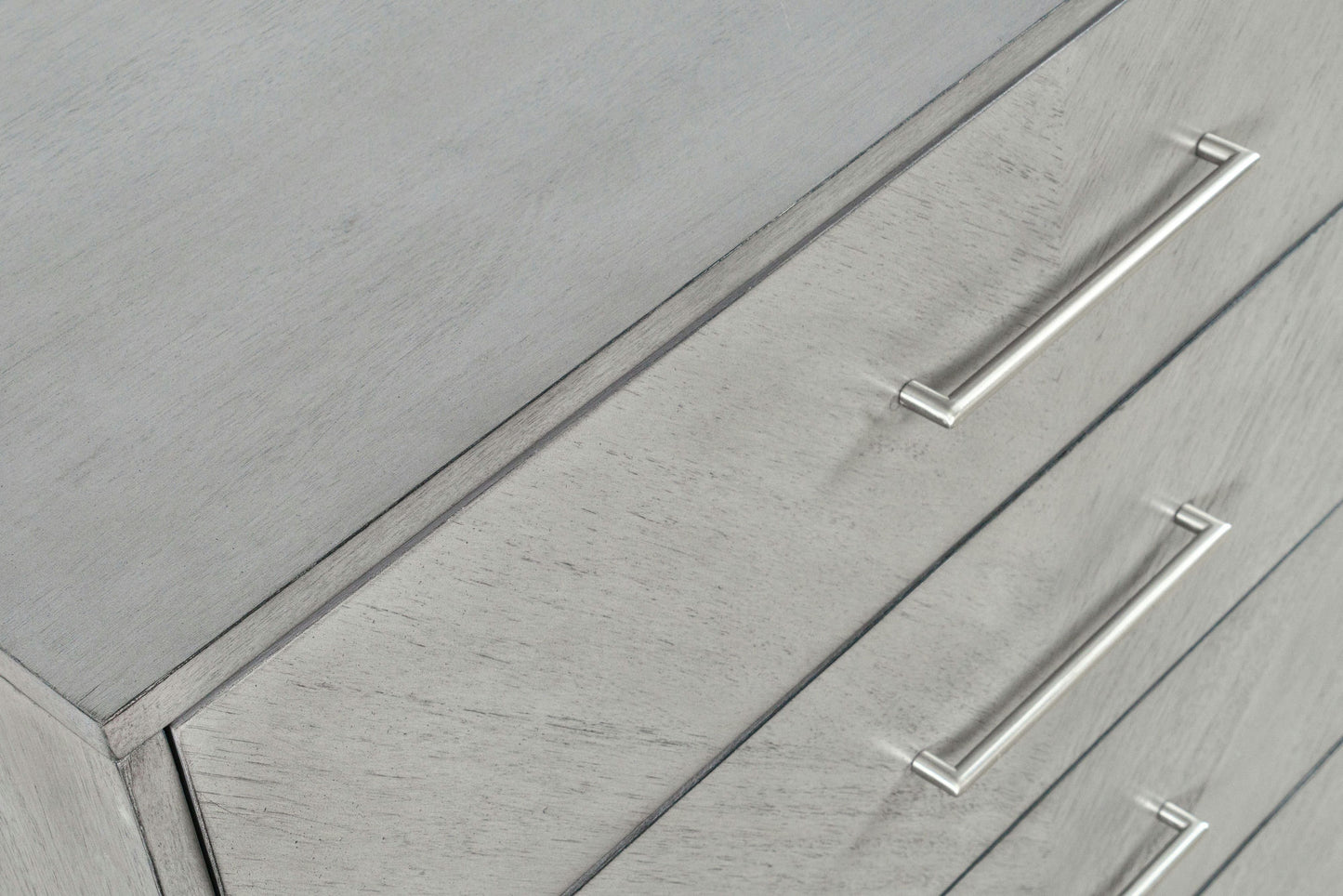 Eloquence Contemporary Modern 38" Chest of Drawers with Metal Hardware - Grey